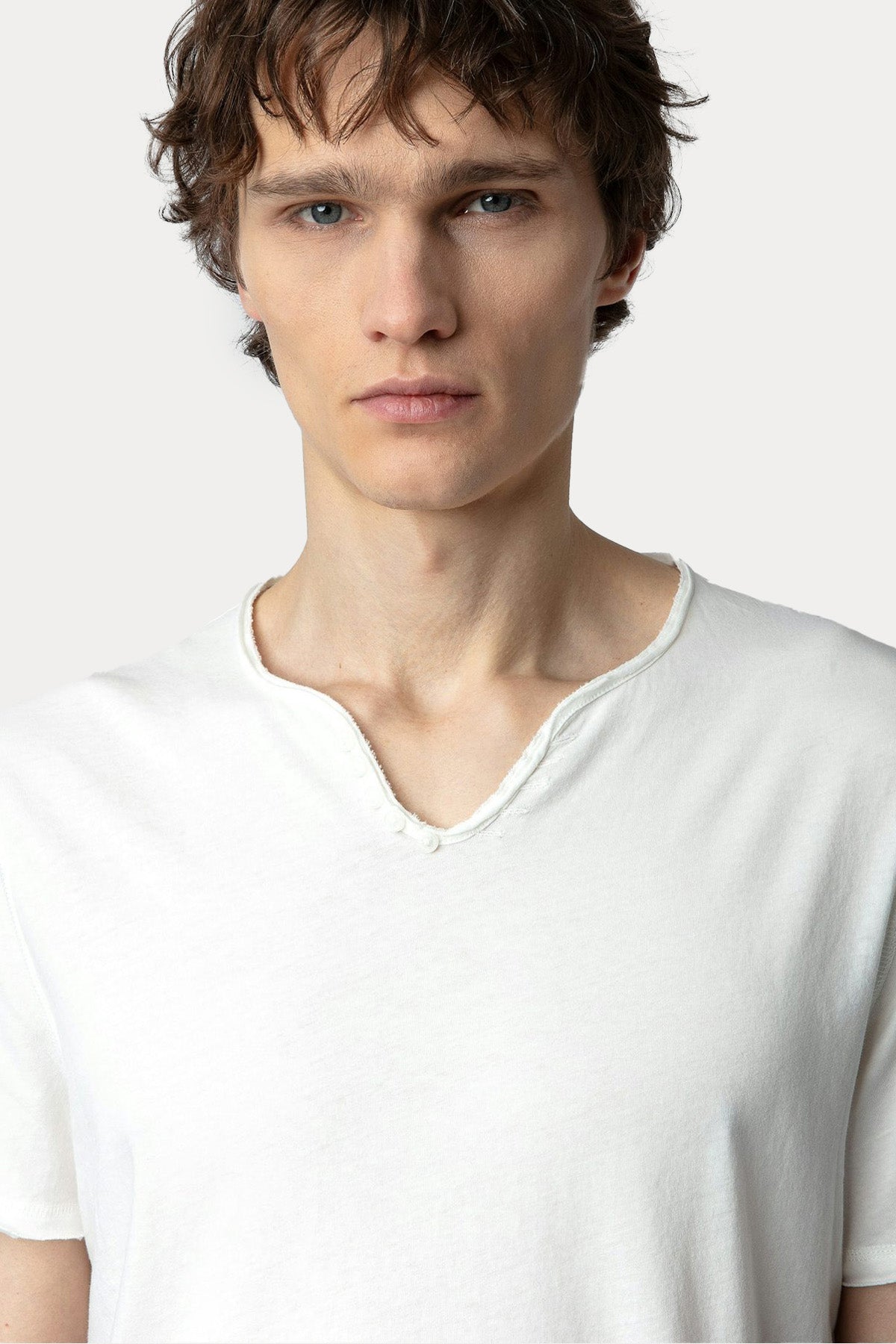 Zadig & Voltaire Düğmeli V Yaka T-shirt