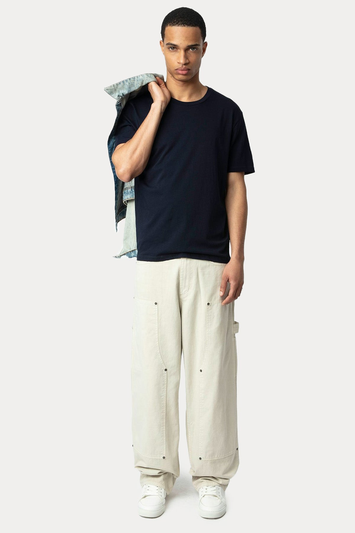 Zadig & Voltaire Yuvarlak Yaka Palmiye Temalı T-shirt