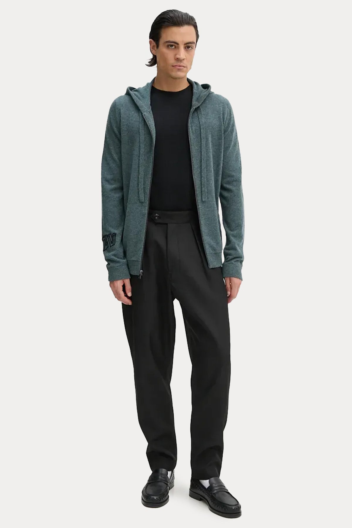 Zadig & Voltaire Yuvarlak Yaka Kuru Kafa Logolu T-shirt