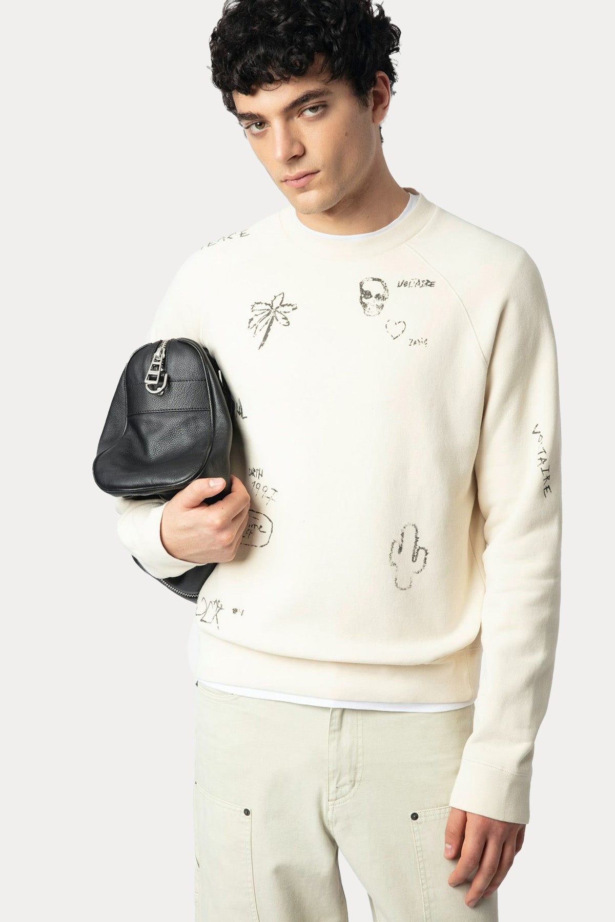 Zadig & Voltaire Geniş Kesim Logo Desenli Sweatshirt