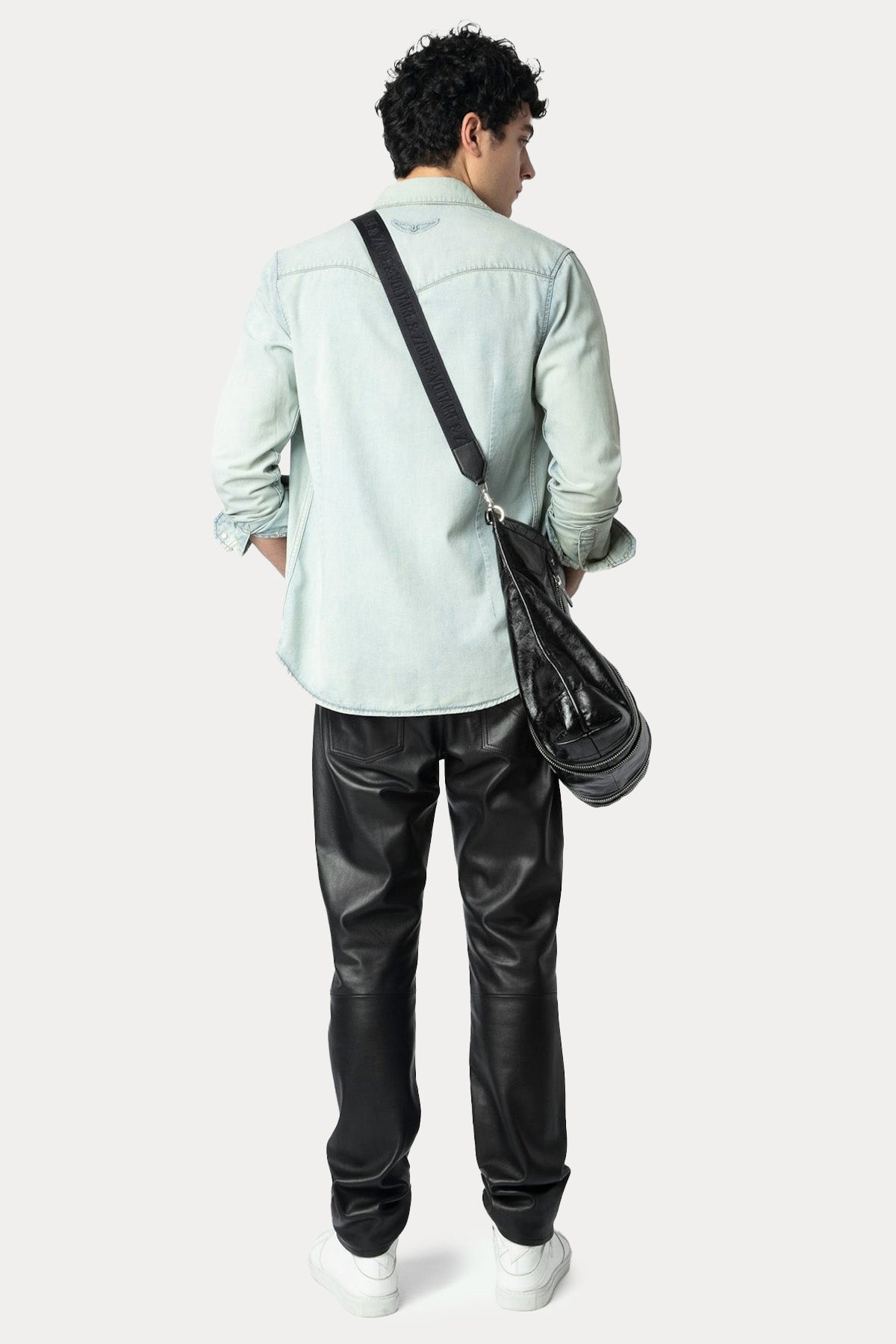 Zadig & Voltaire Regular Fit Yıkamalı Denim Gömlek