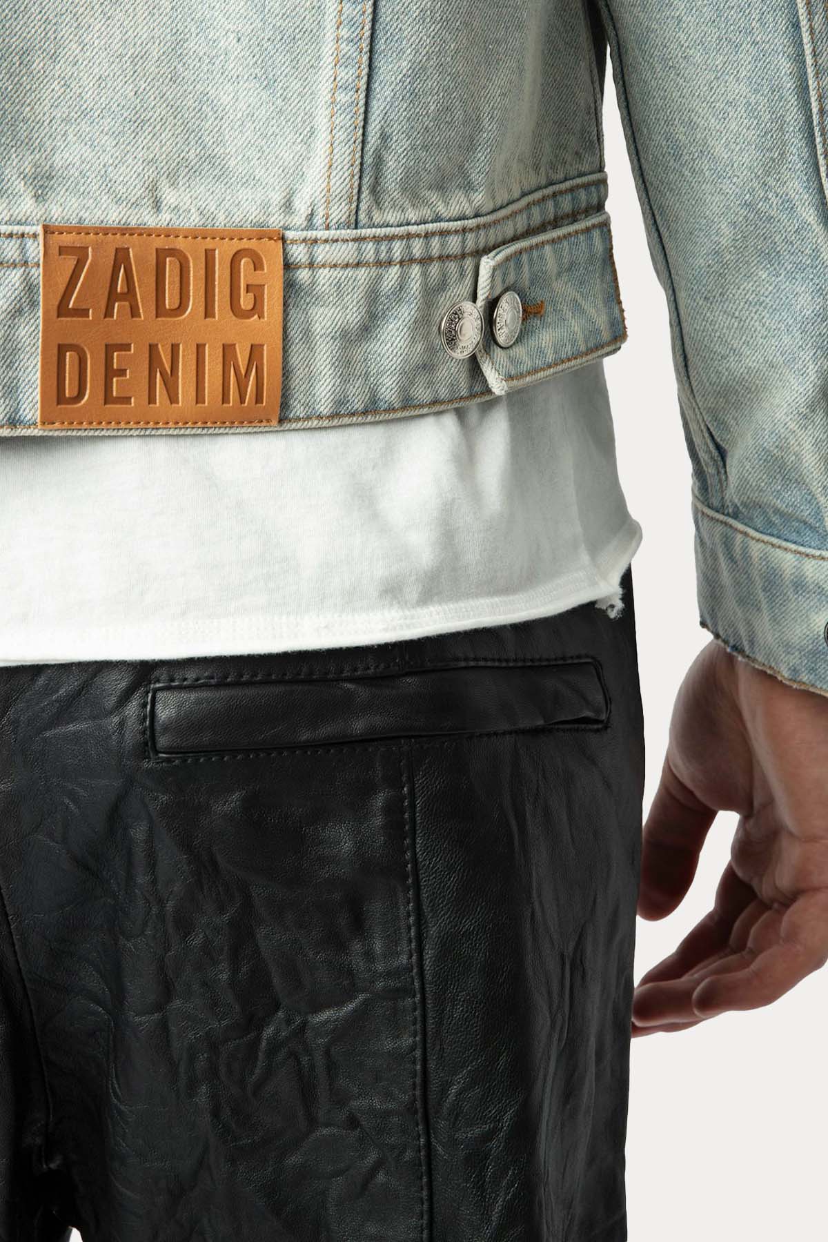 Zadig & Voltaire Yıkamalı Denim Ceket