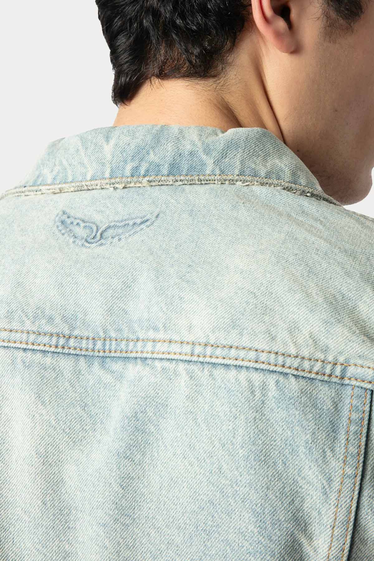Zadig & Voltaire Yıkamalı Denim Ceket