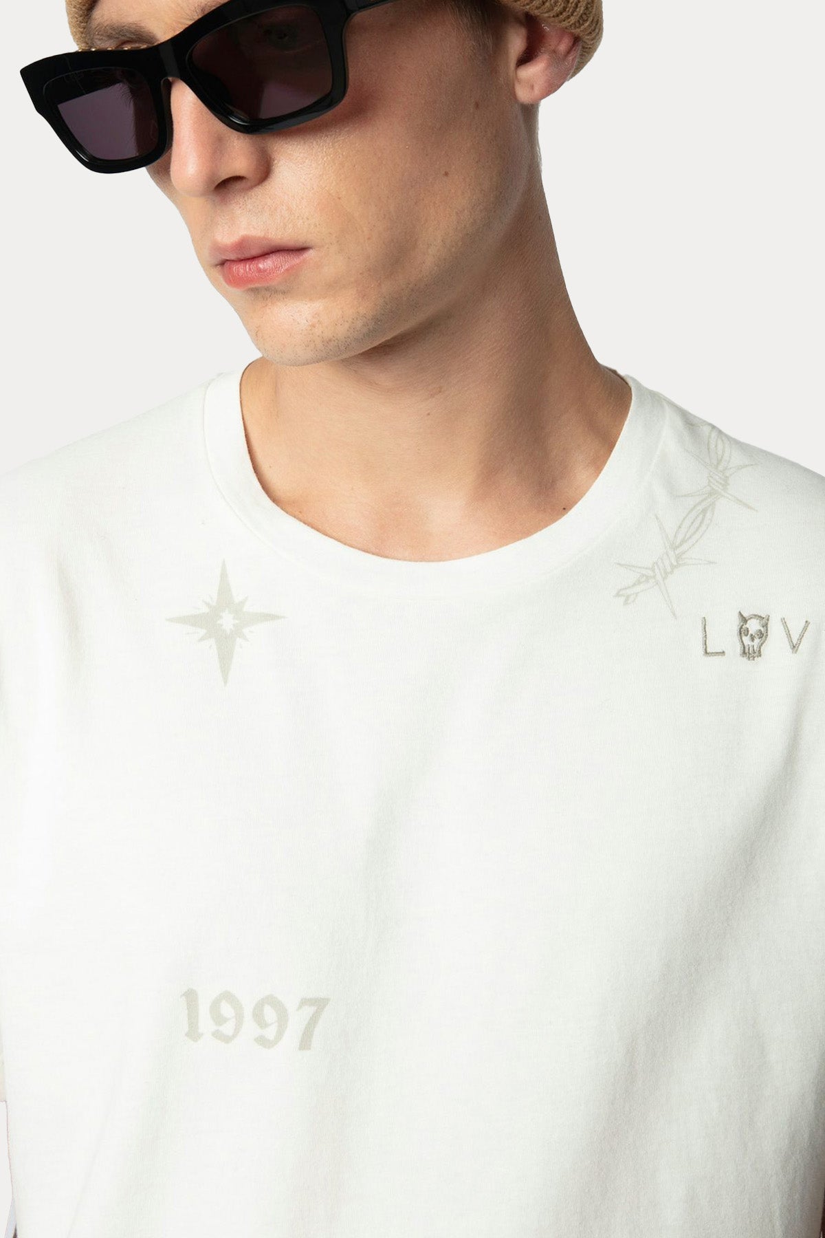 Zadig & Voltaire Regular Fit Logo Desenli T-shirt