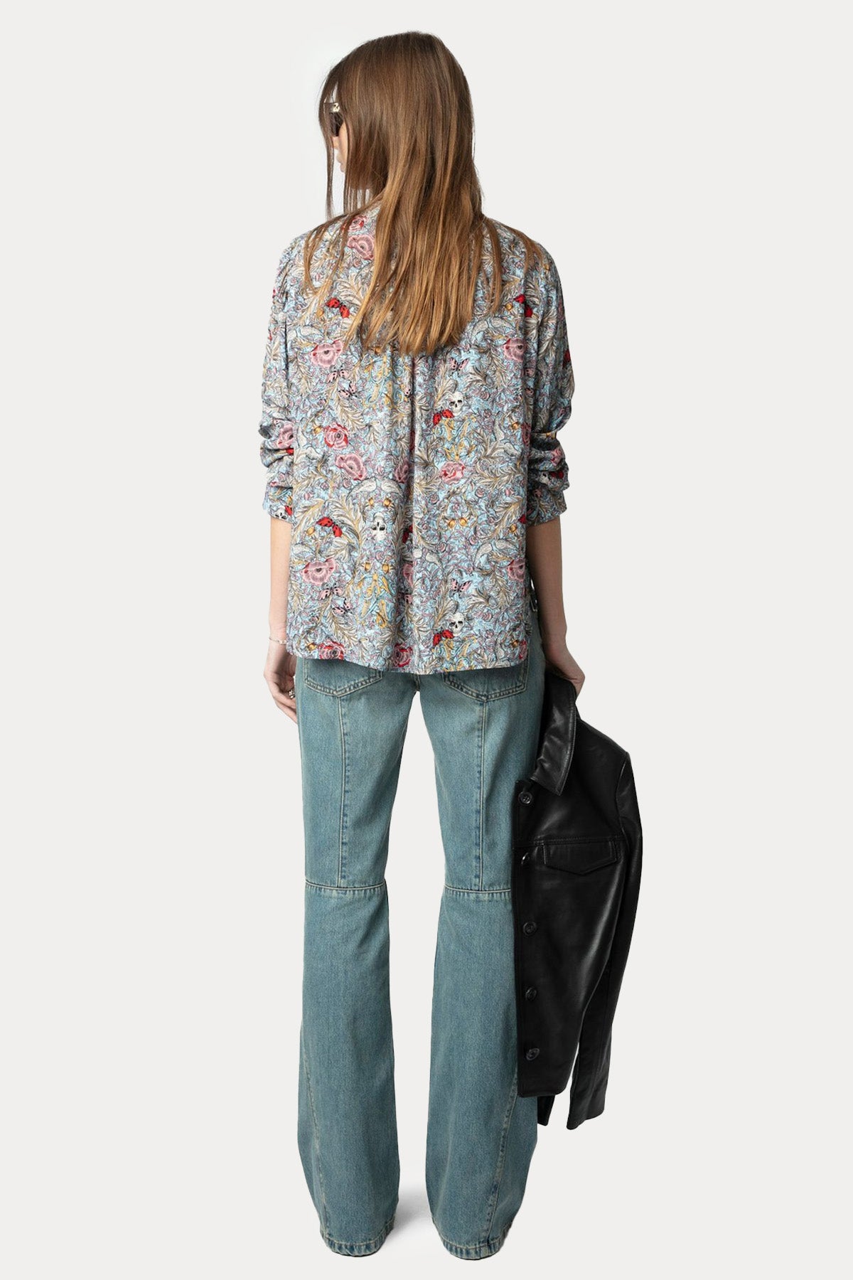 Zadig & Voltaire Hakim V Yaka Desenli Bluz