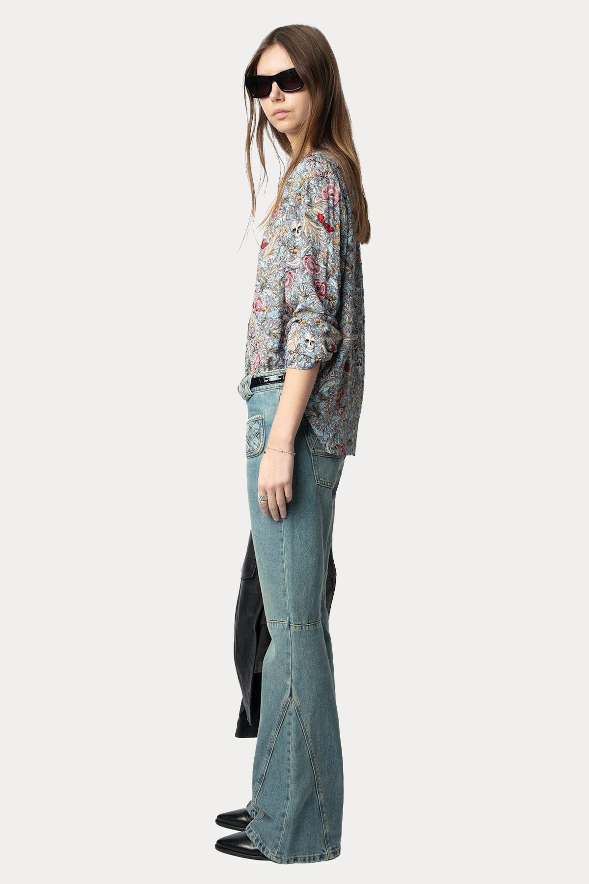 Zadig & Voltaire Hakim V Yaka Desenli Bluz