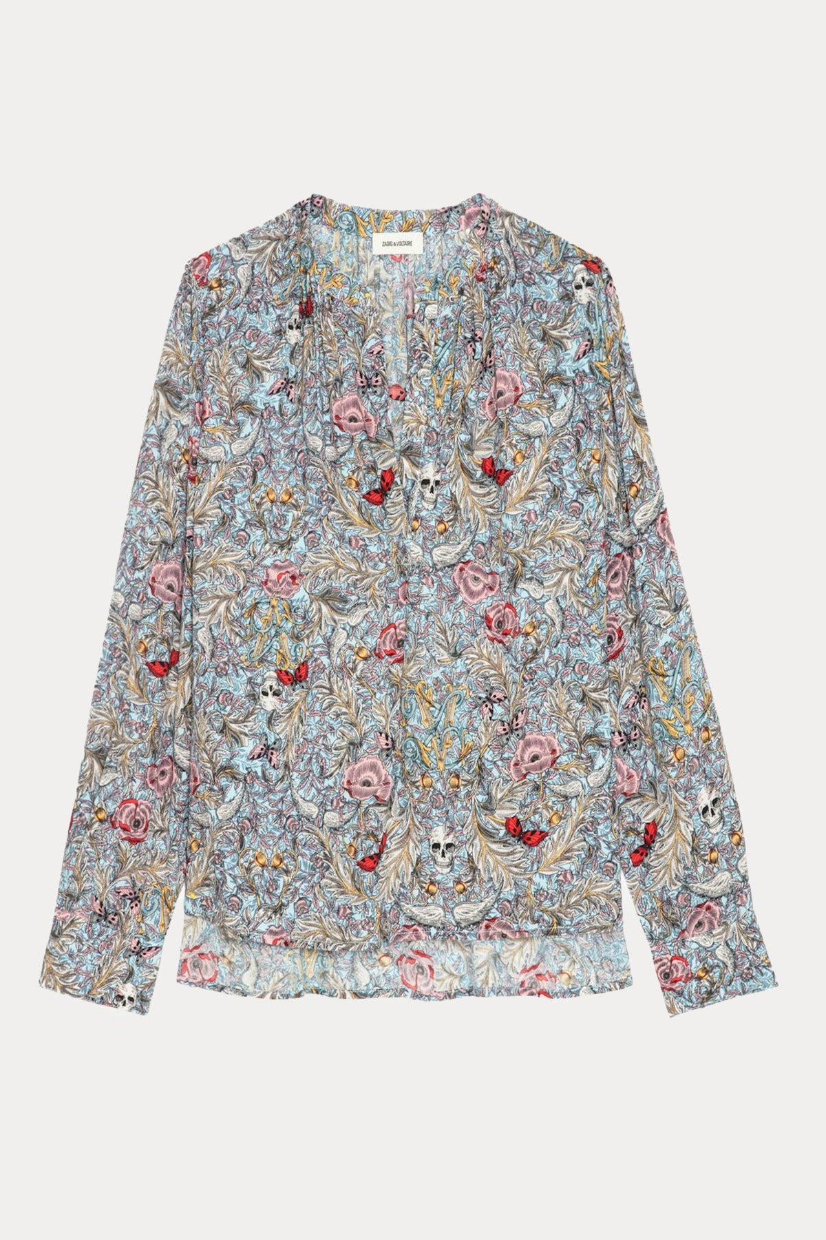 Zadig & Voltaire Hakim V Yaka Desenli Bluz