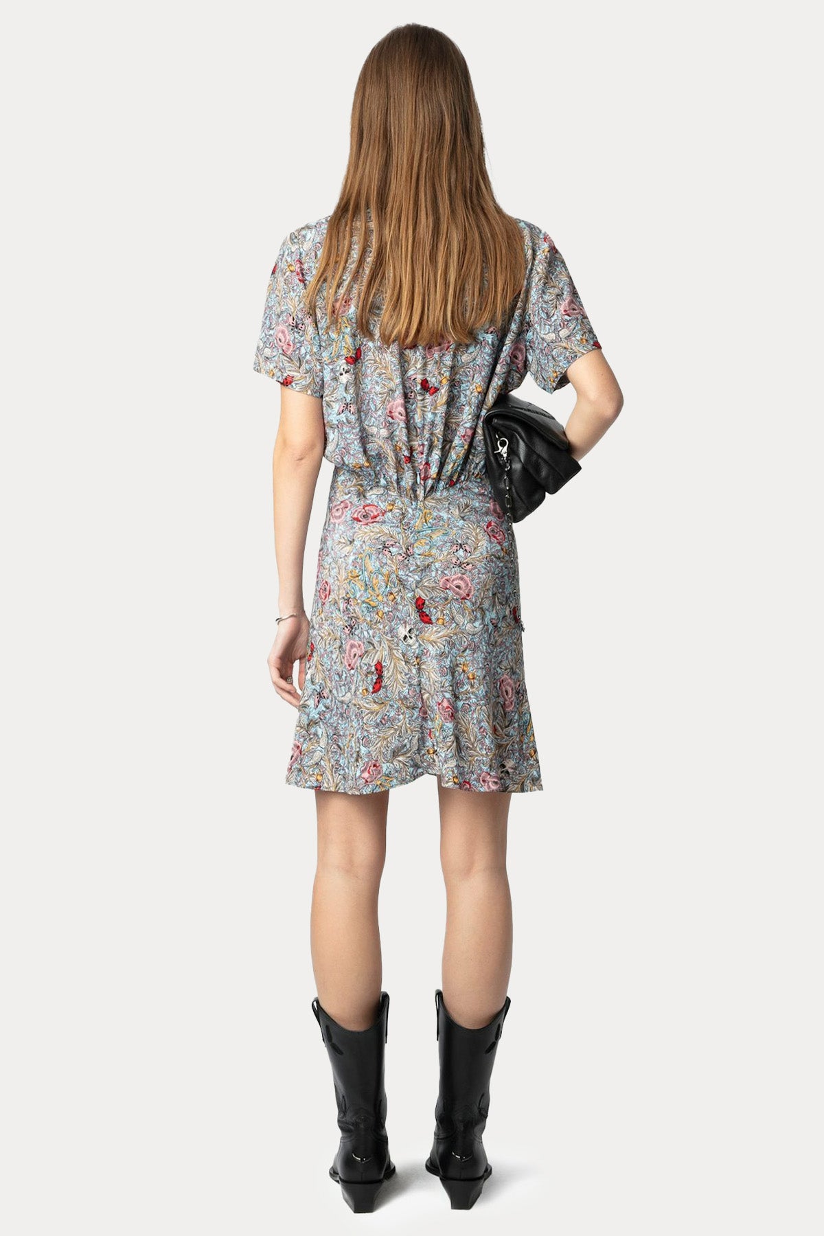 Zadig & Voltaire V Yaka Desenli Mini Elbise