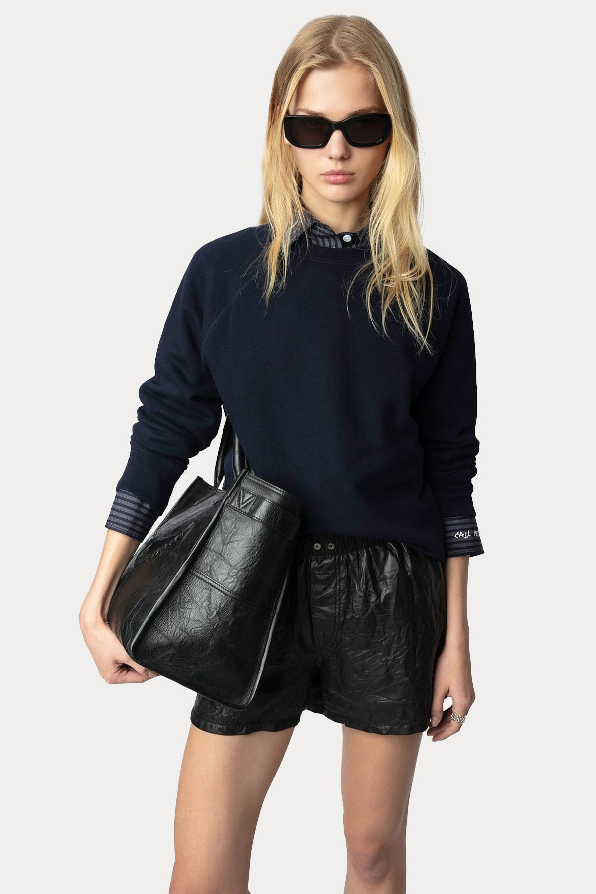 Zadig & Voltaire Sırtta Dantel Nakış Logo Desenli Sweatshirt