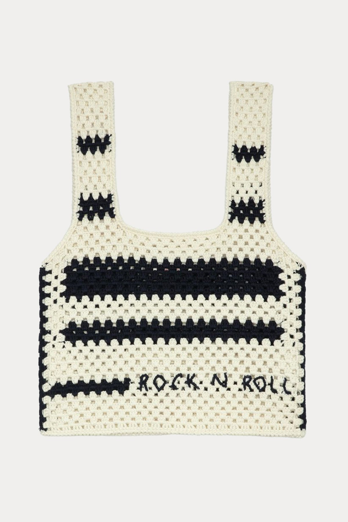 Zadig & Voltaire Logolu Örgü Crop Bluz