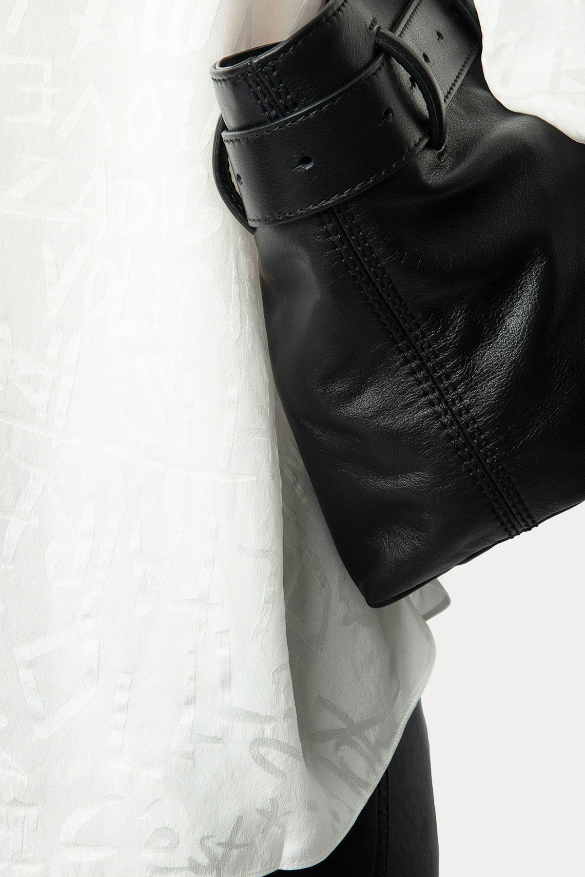 Zadig & Voltaire Hakim Yaka Logo Desenli İpek Gömlek