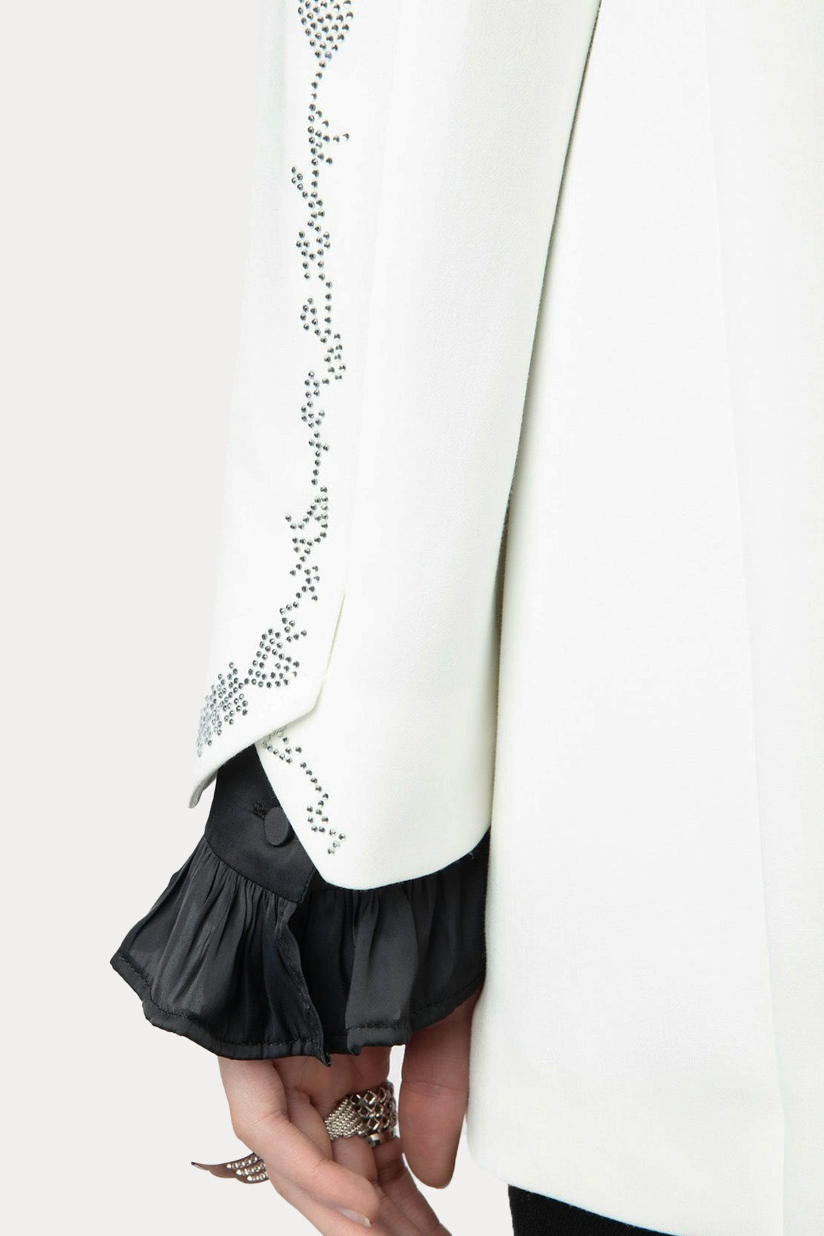 Zadig & Voltaire Parlak Taş Aksesuarlı Blazer Ceket