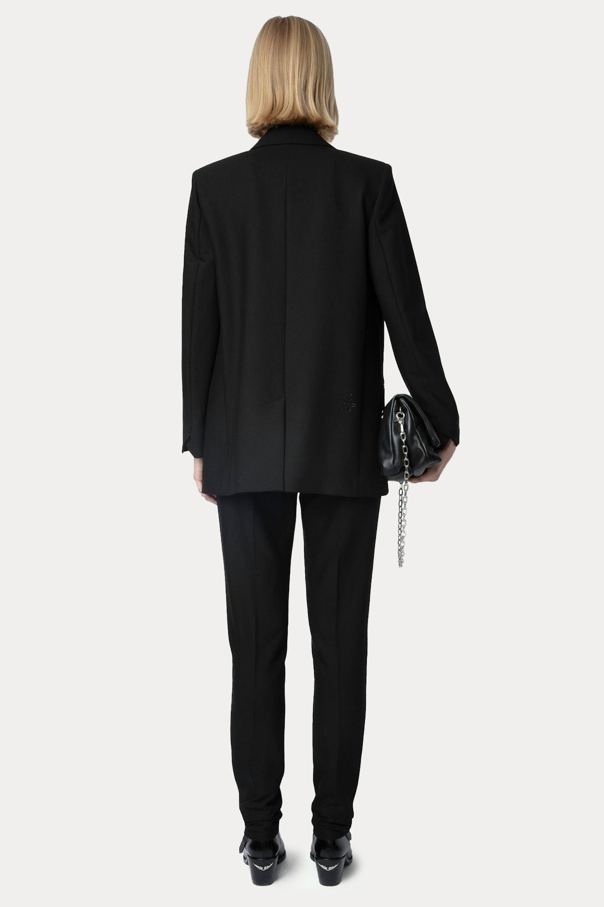 Zadig & Voltaire Parlak Taş Aksesuarlı Blazer Ceket