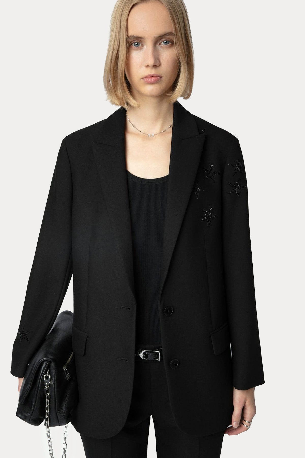 Zadig & Voltaire Parlak Taş Aksesuarlı Blazer Ceket