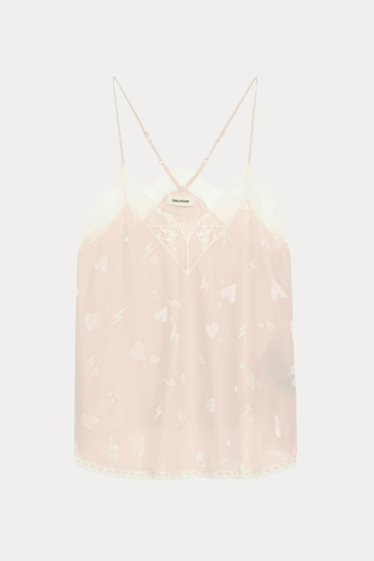 Zadig & Voltaire Logolu Dantel Nakış Askılı Bluz