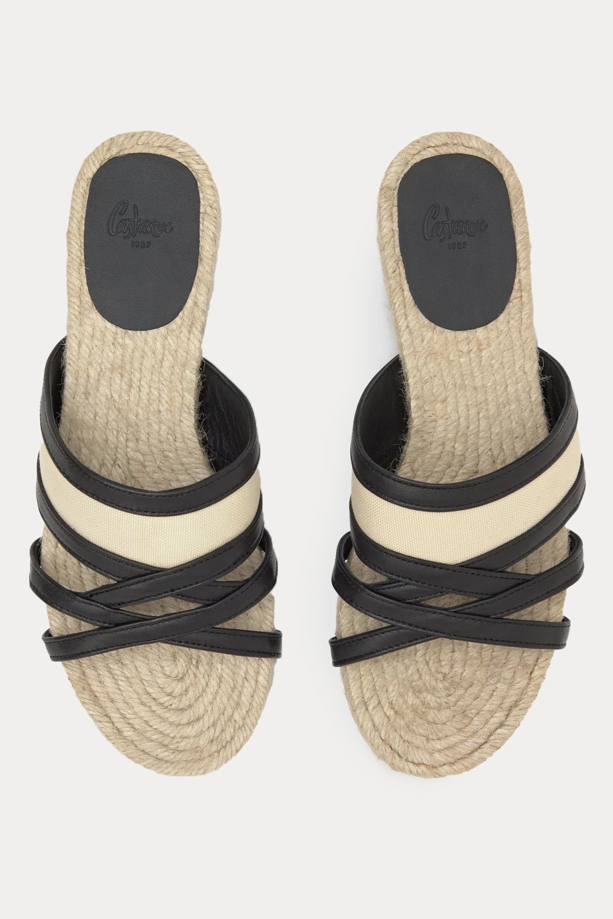 Castaner Pires Hasır Örgülü Deri Terlik