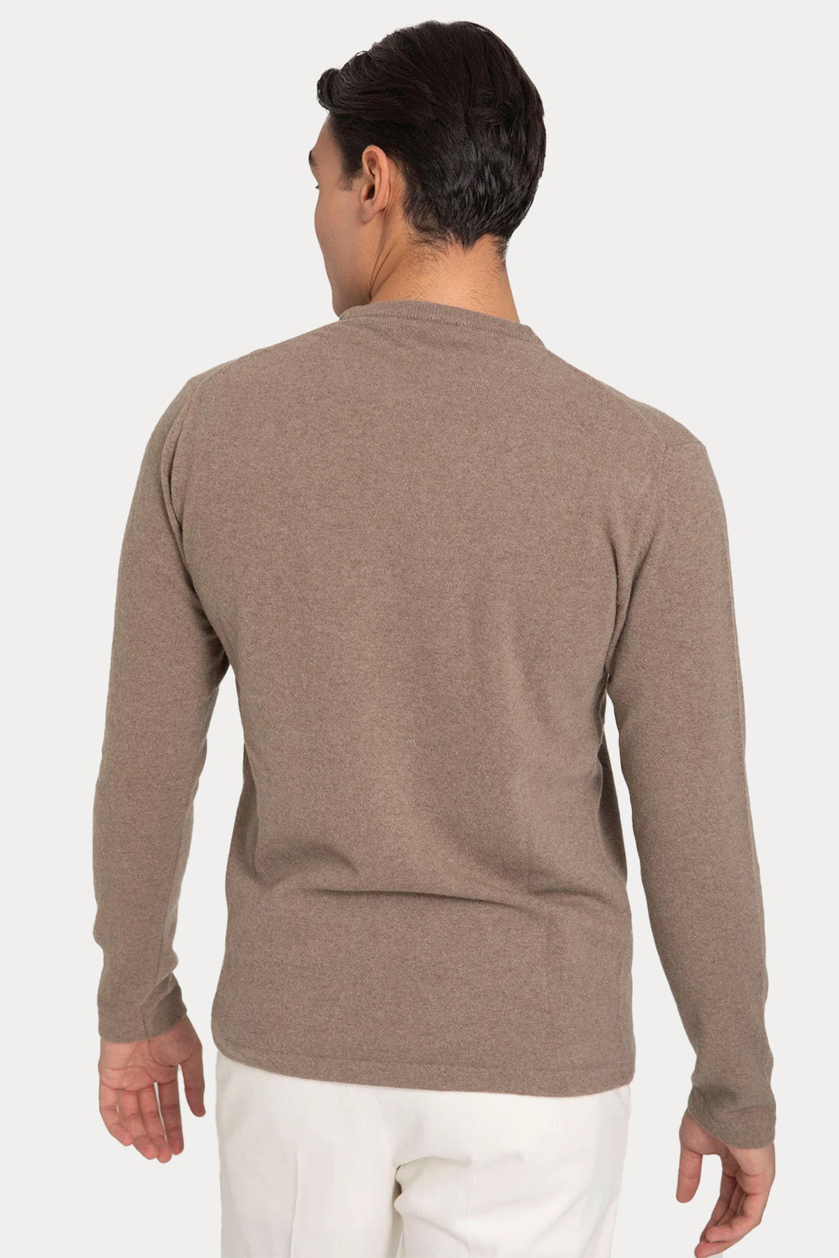 Manifattura Yuvarlak Yaka Regular Fit Kaşmir Örgü Yün Triko