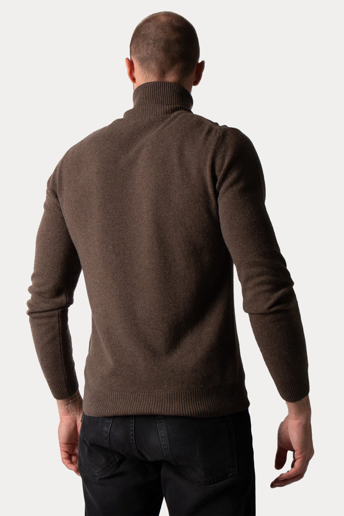 Manifattura Balıkçı Yaka Regular Fit Örgü Yün Triko