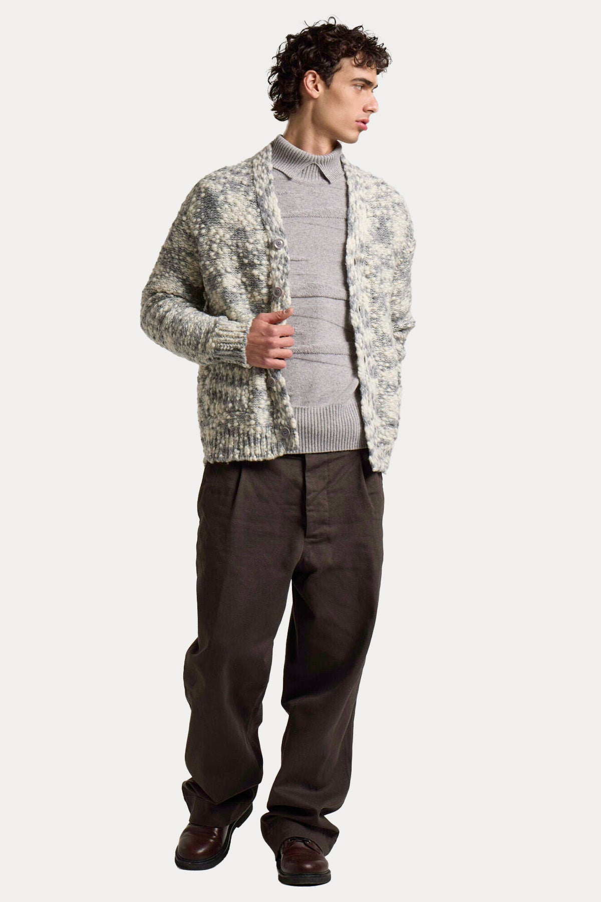 Manifattura Comfort Fit Örgü Yün Triko Ceket