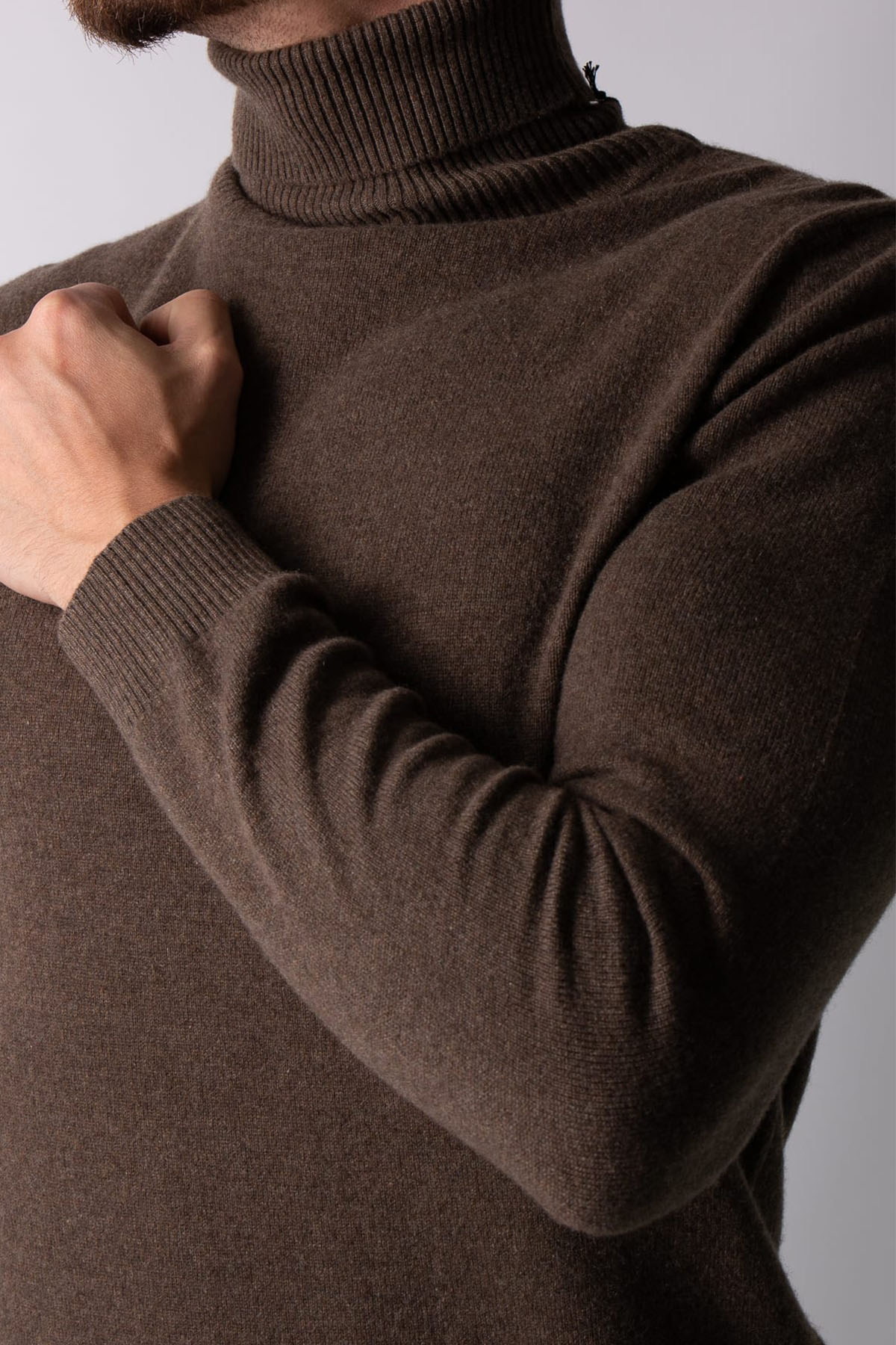 Manifattura Balıkçı Yaka İnce Örgü Yün Triko