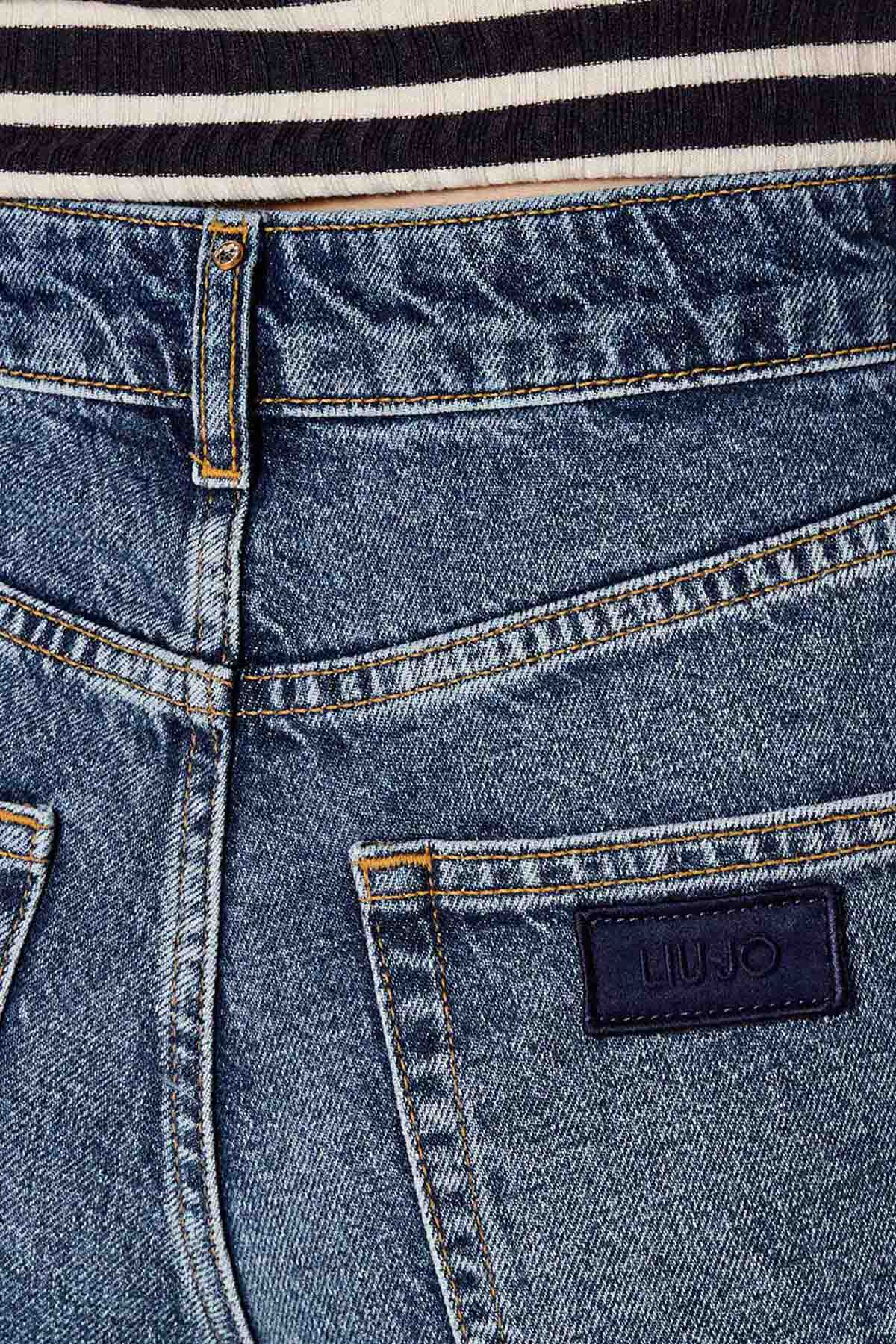 Liu Jo Comfort Fit Yıkamalı Jeans