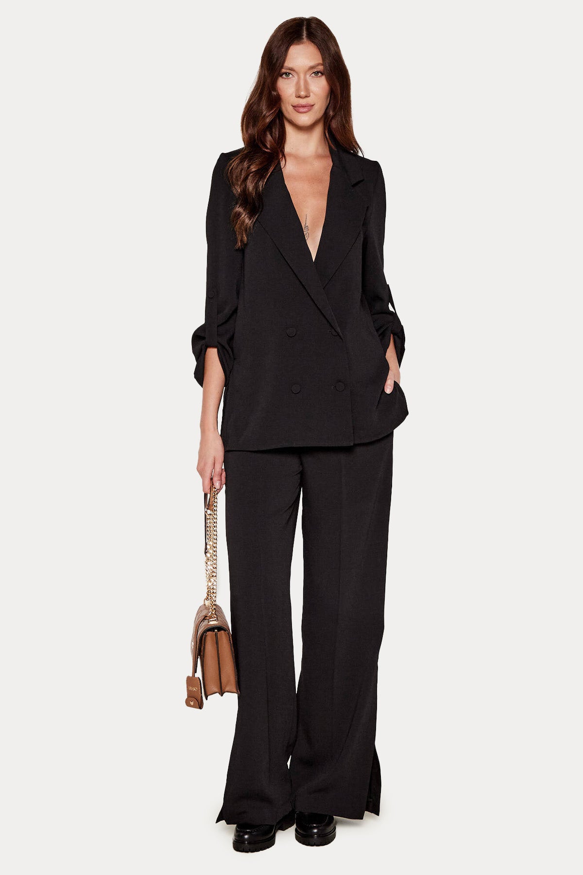 Liu Jo Flare Fit Yüksek Bel Yandan Cepli Pantolon