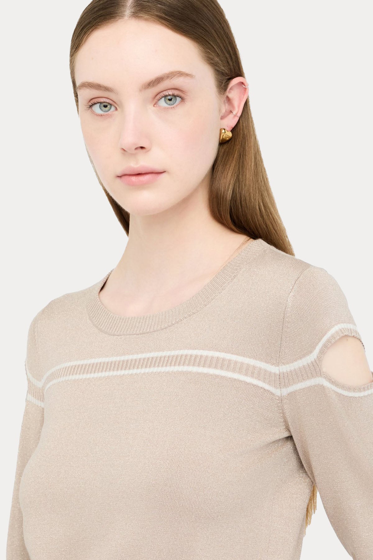 Liu Jo Yuvarlak Yaka İnce Örgü Triko