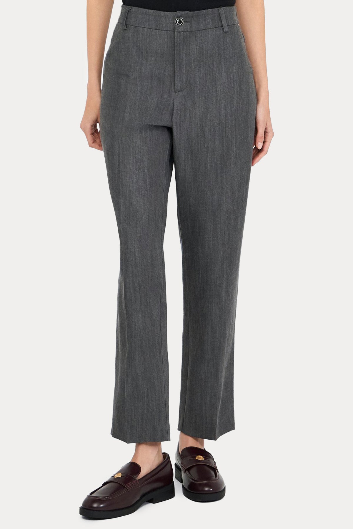 Liu Jo Slim Fit Yüksek Bel Yandan Cepli Pantolon-Pantolon-Libas