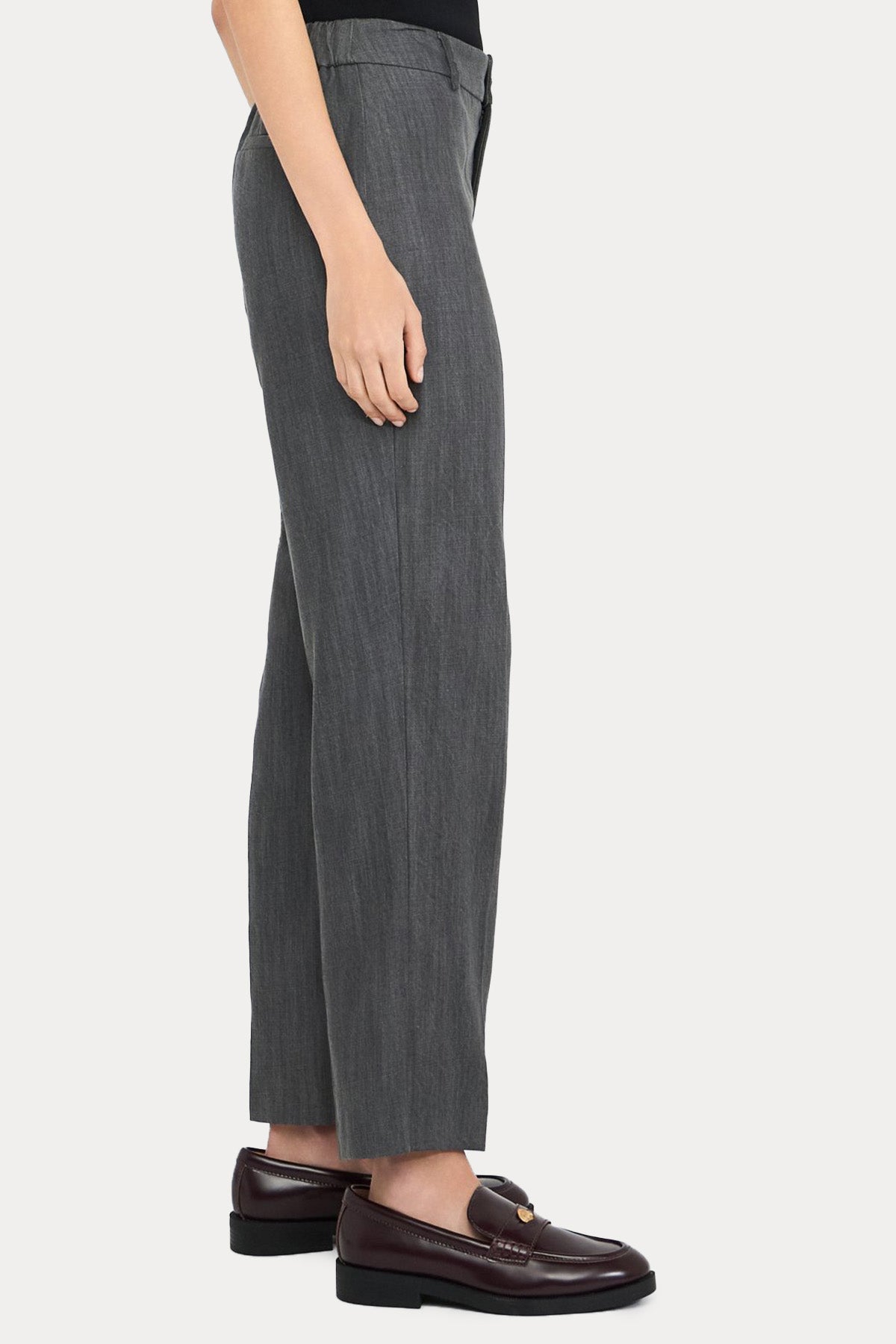 Liu Jo Slim Fit Yüksek Bel Yandan Cepli Pantolon-Pantolon-Libas