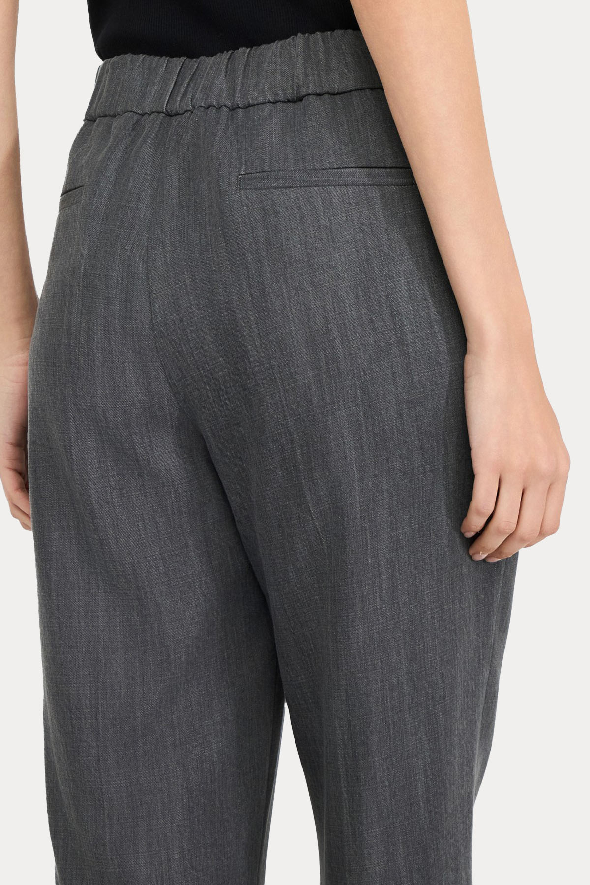 Liu Jo Slim Fit Yüksek Bel Yandan Cepli Pantolon-Pantolon-Libas