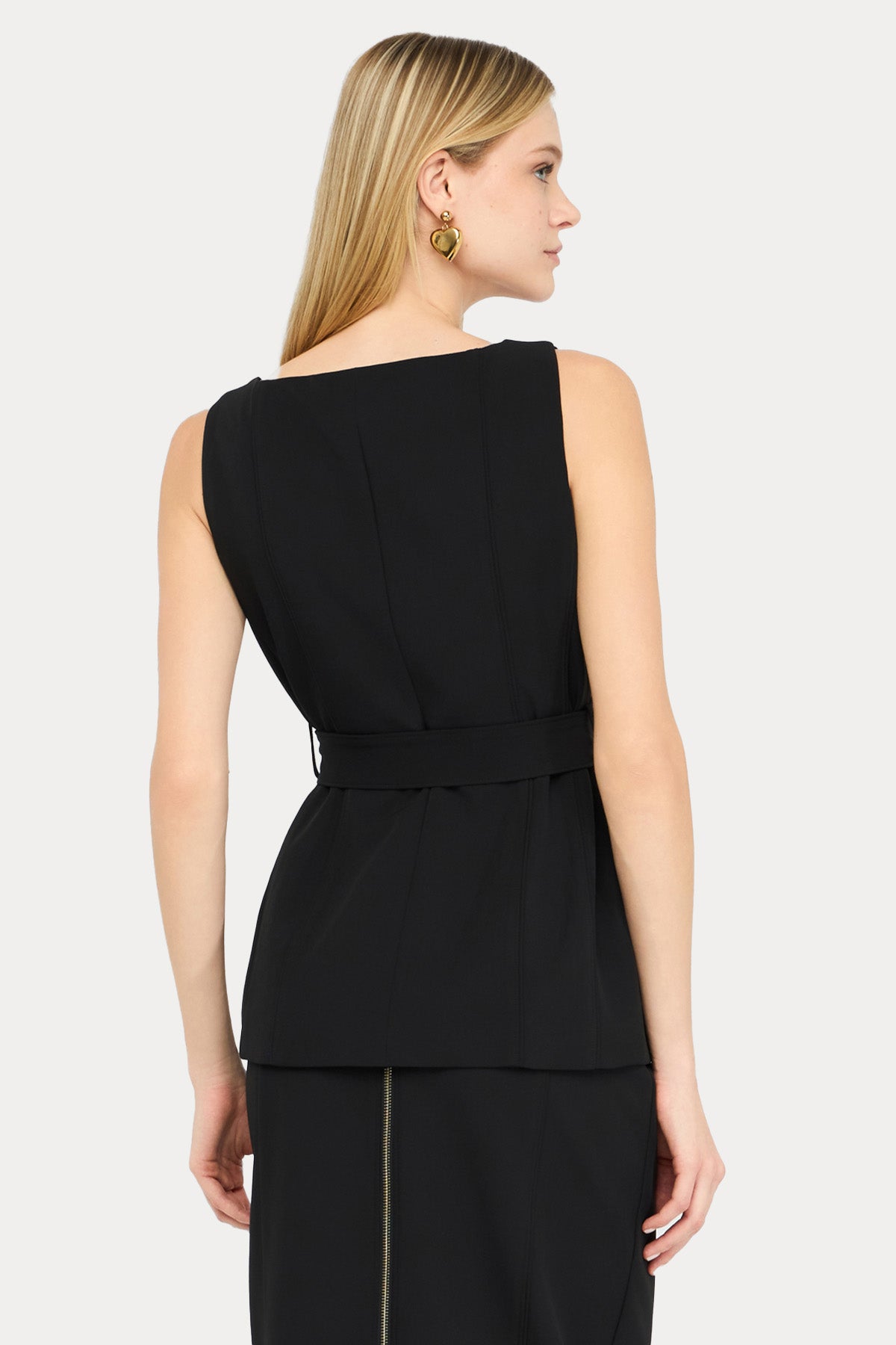 Liu Jo Fermuarlı Kemerli Yelek