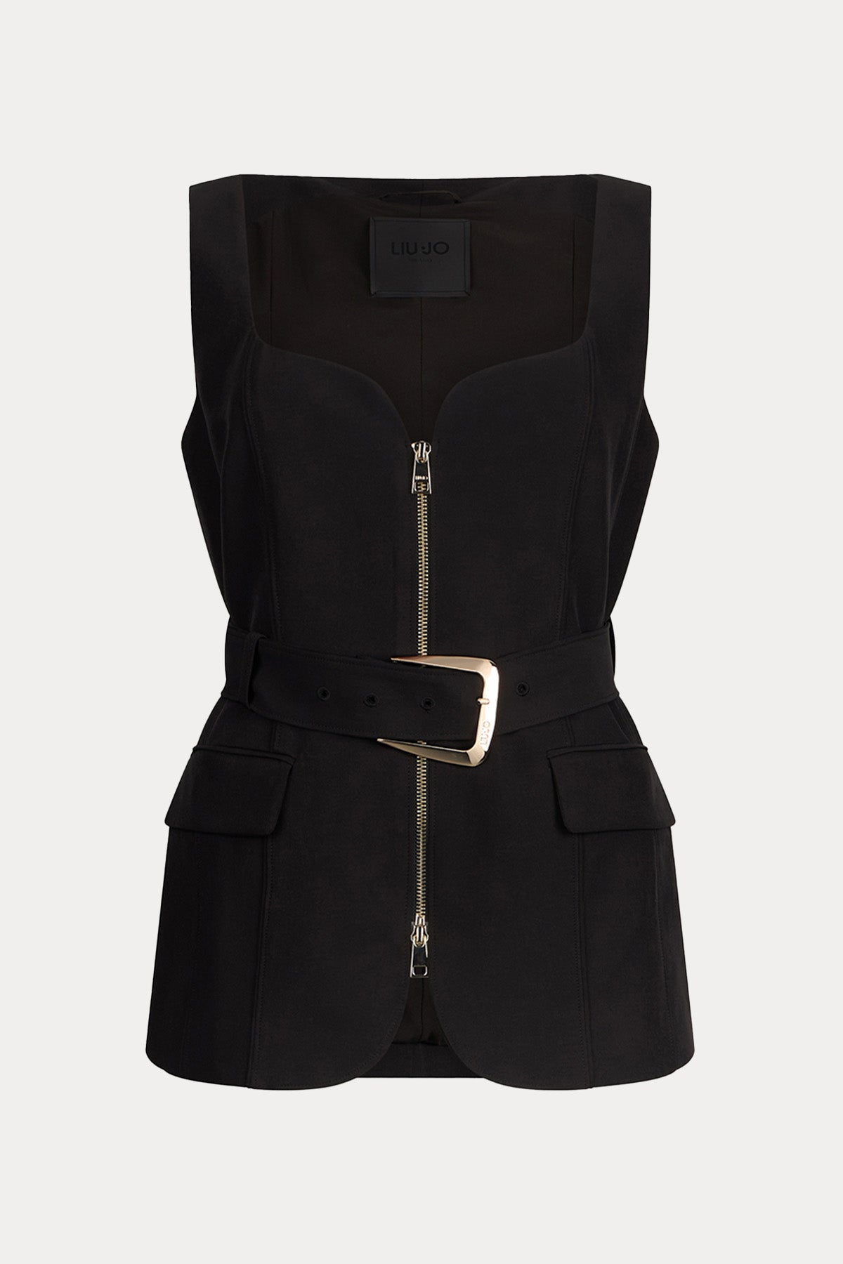 Liu Jo Fermuarlı Kemerli Yelek