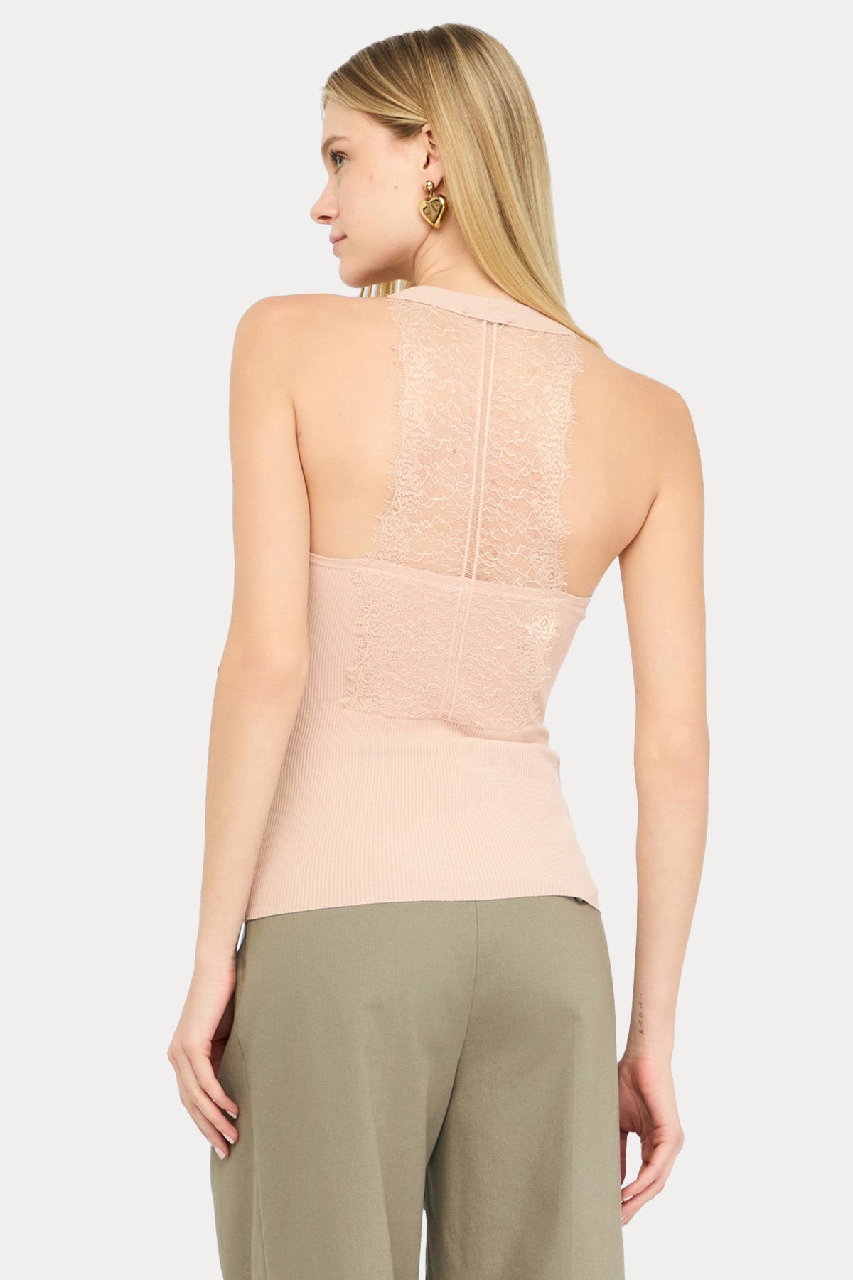Liu Jo Slim Fit Dantel Detaylı Bluz-Bluz-Libas