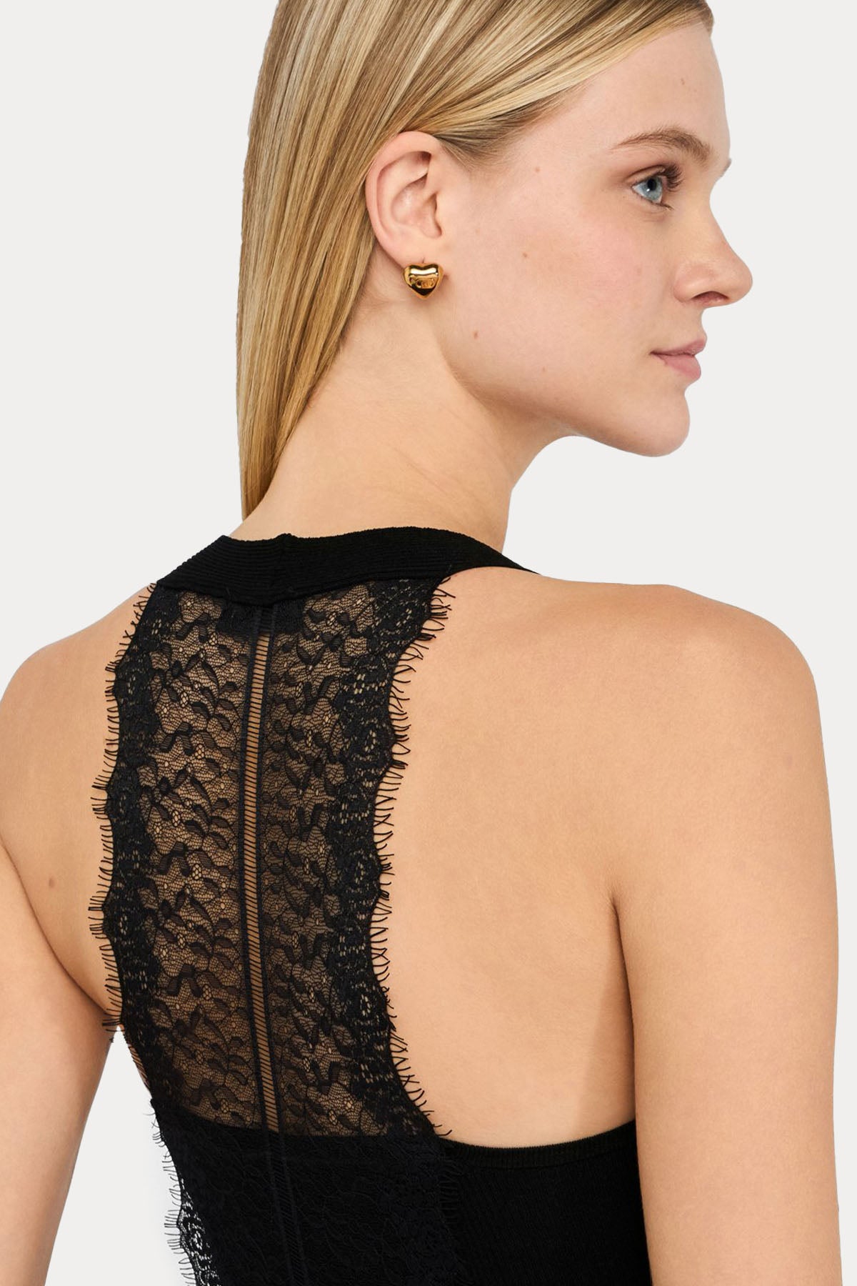 Liu Jo Slim Fit Dantel Detaylı Bluz-Bluz-Libas