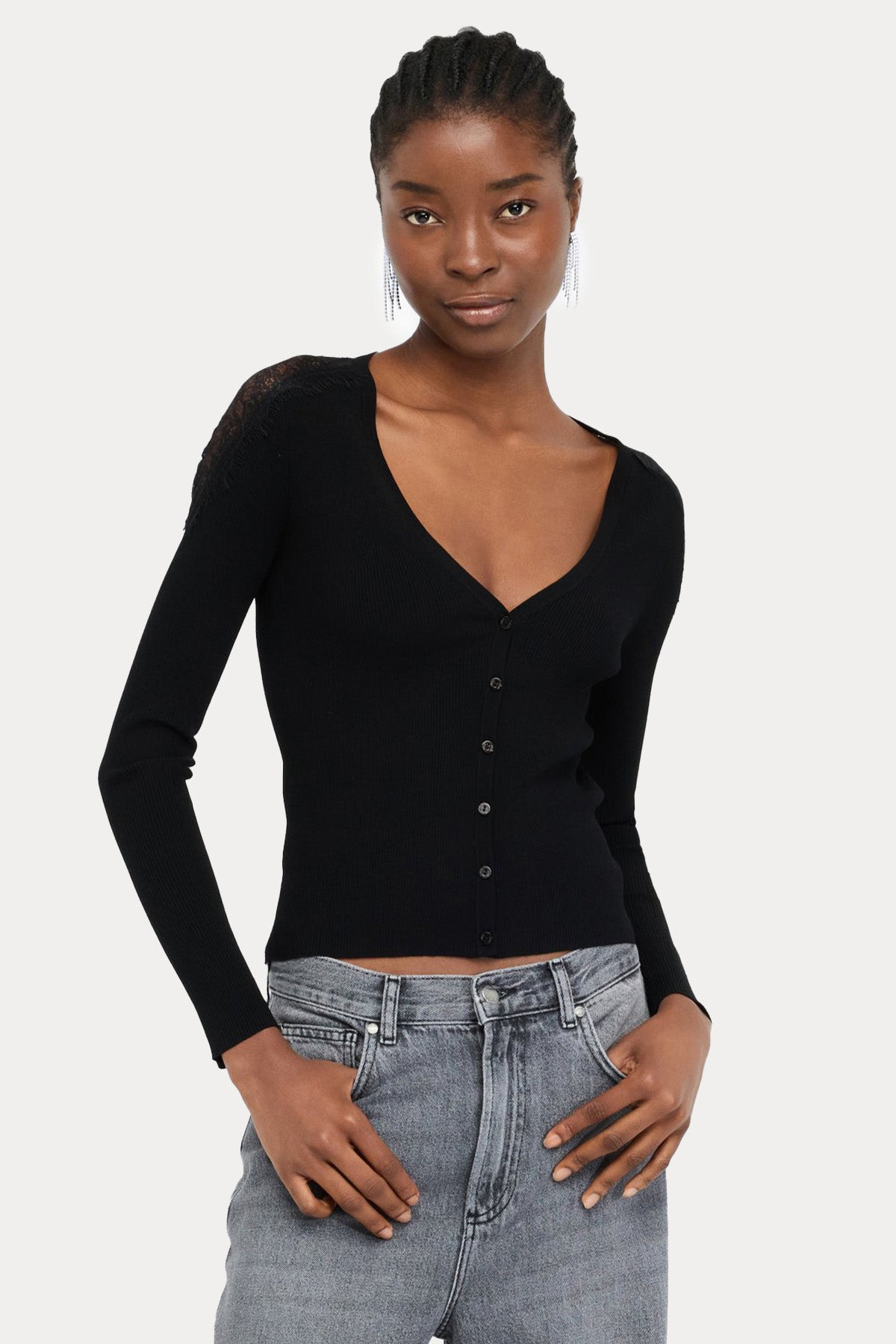 Liu Jo Slim Fit İnce Örgü Triko Ceket