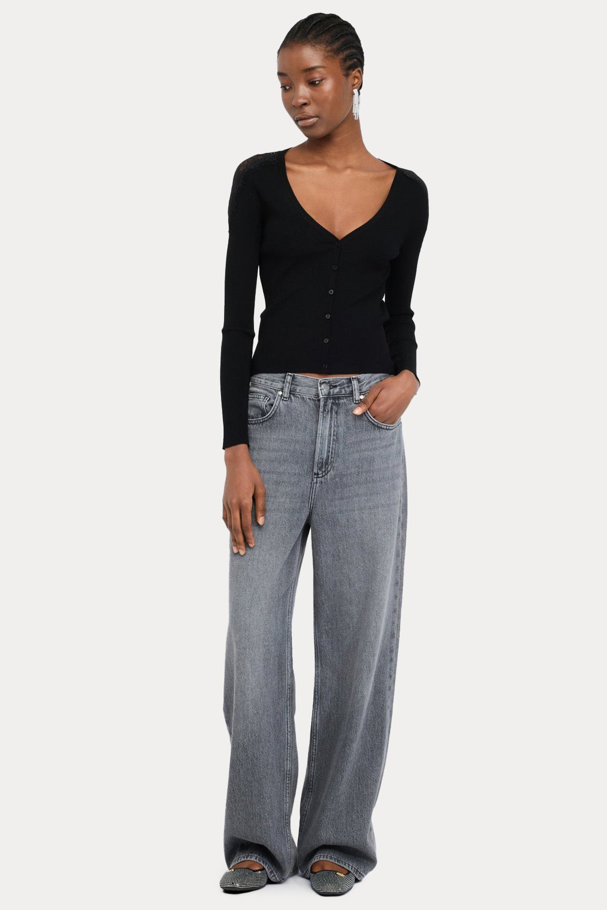 Liu Jo Slim Fit İnce Örgü Triko Ceket