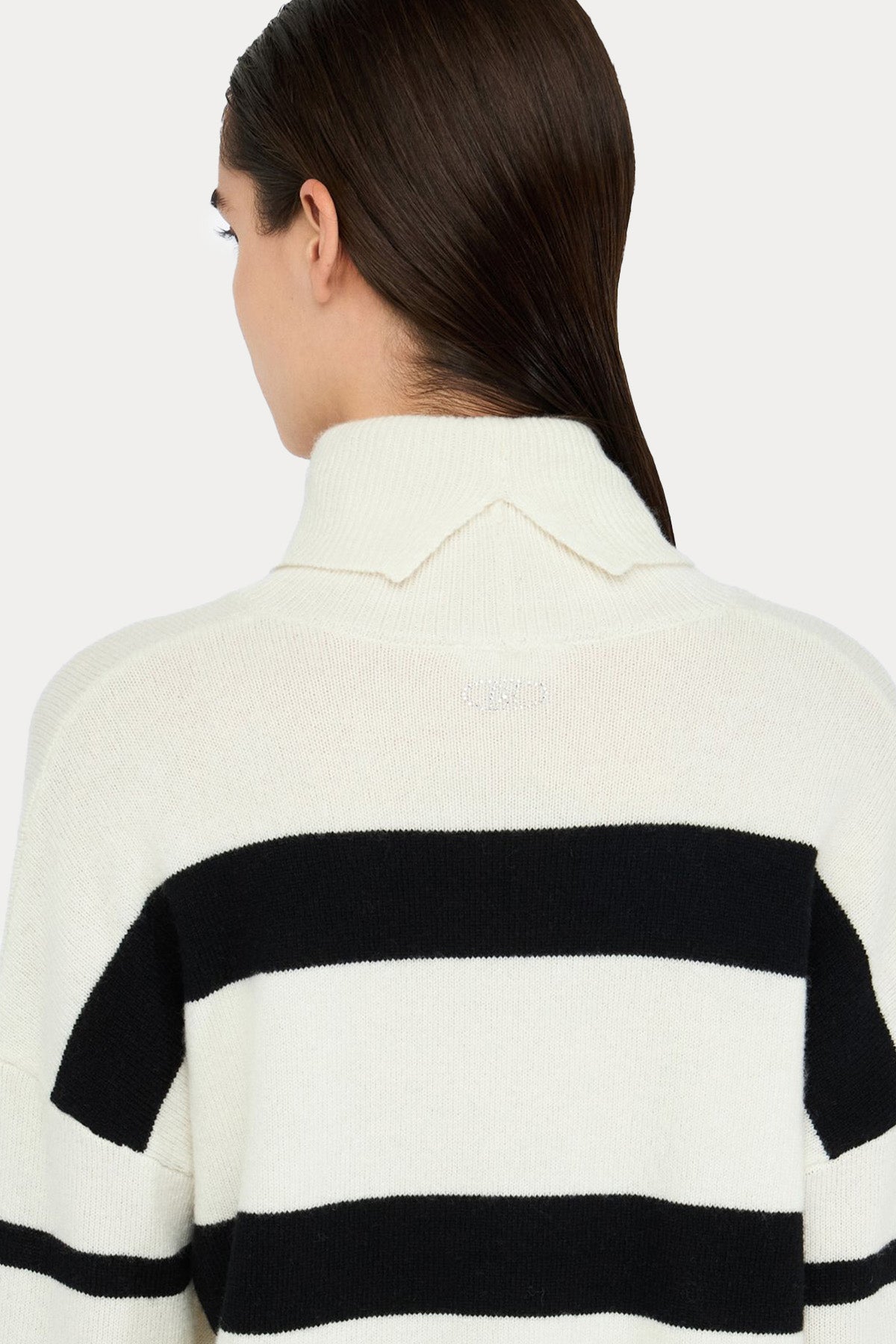 Liu Jo Relaxed Fit Balıkçı Yaka Örgü Yün Triko-Triko-Libas