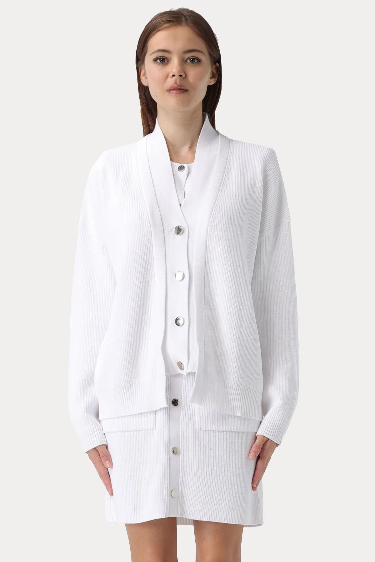 Liu Jo Comfort Fit İnce Örgü Triko Ceket