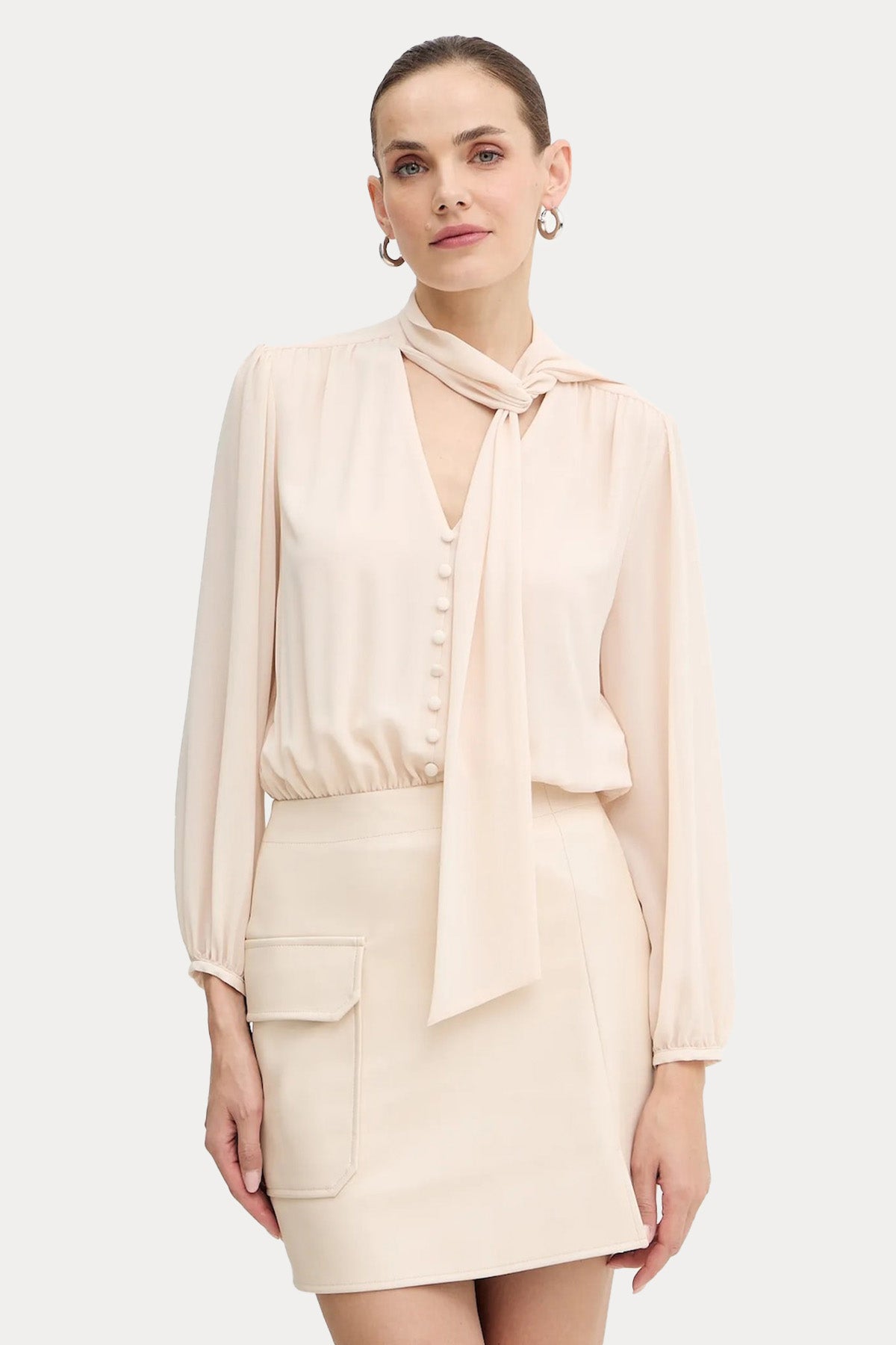 Liu Jo Fular Yakalı Mini Elbise