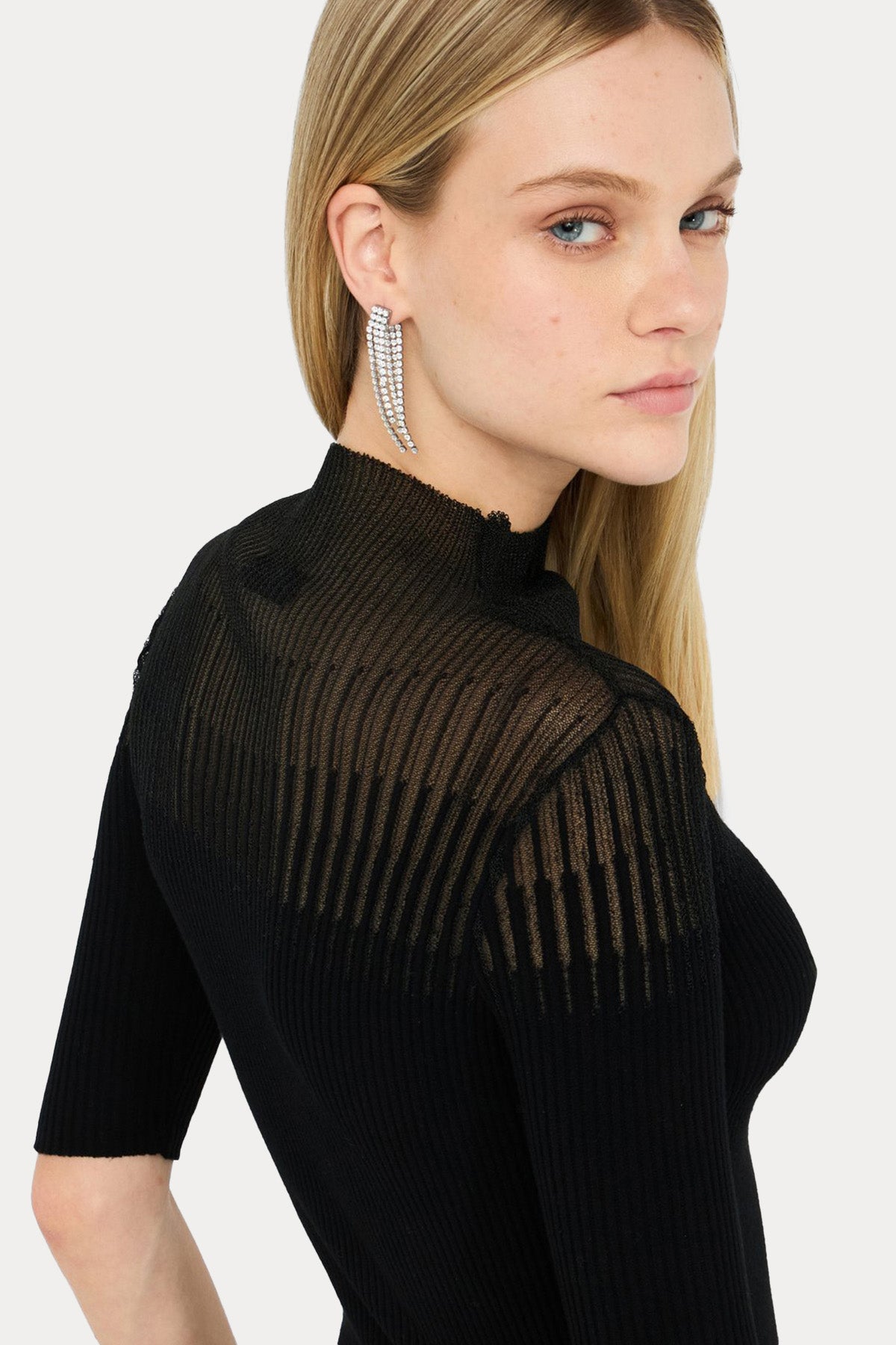 Liu Jo Slim Fit Fitilli İnce Örgü Triko-Triko-Libas