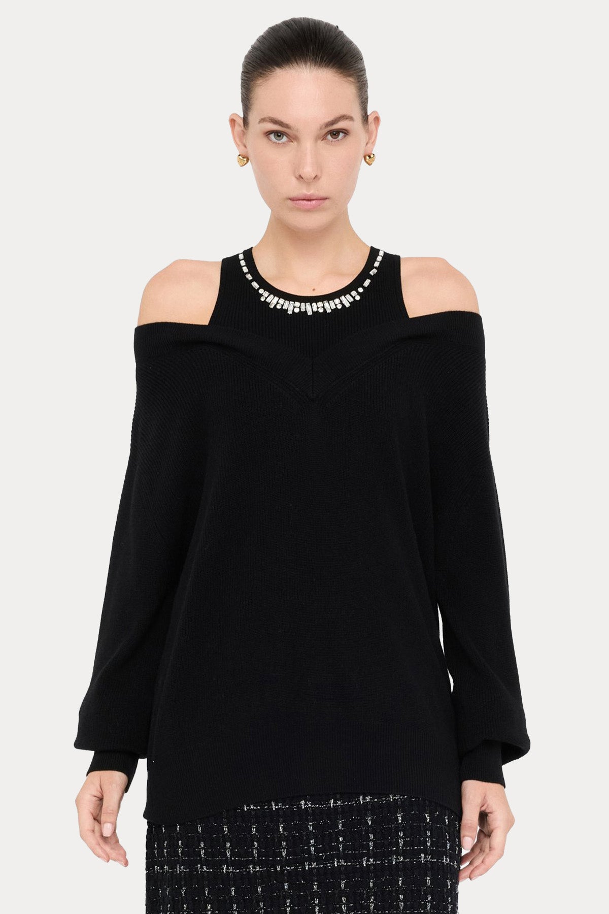 Liu Jo Relaxed Fit İnce Örgü Yün Triko