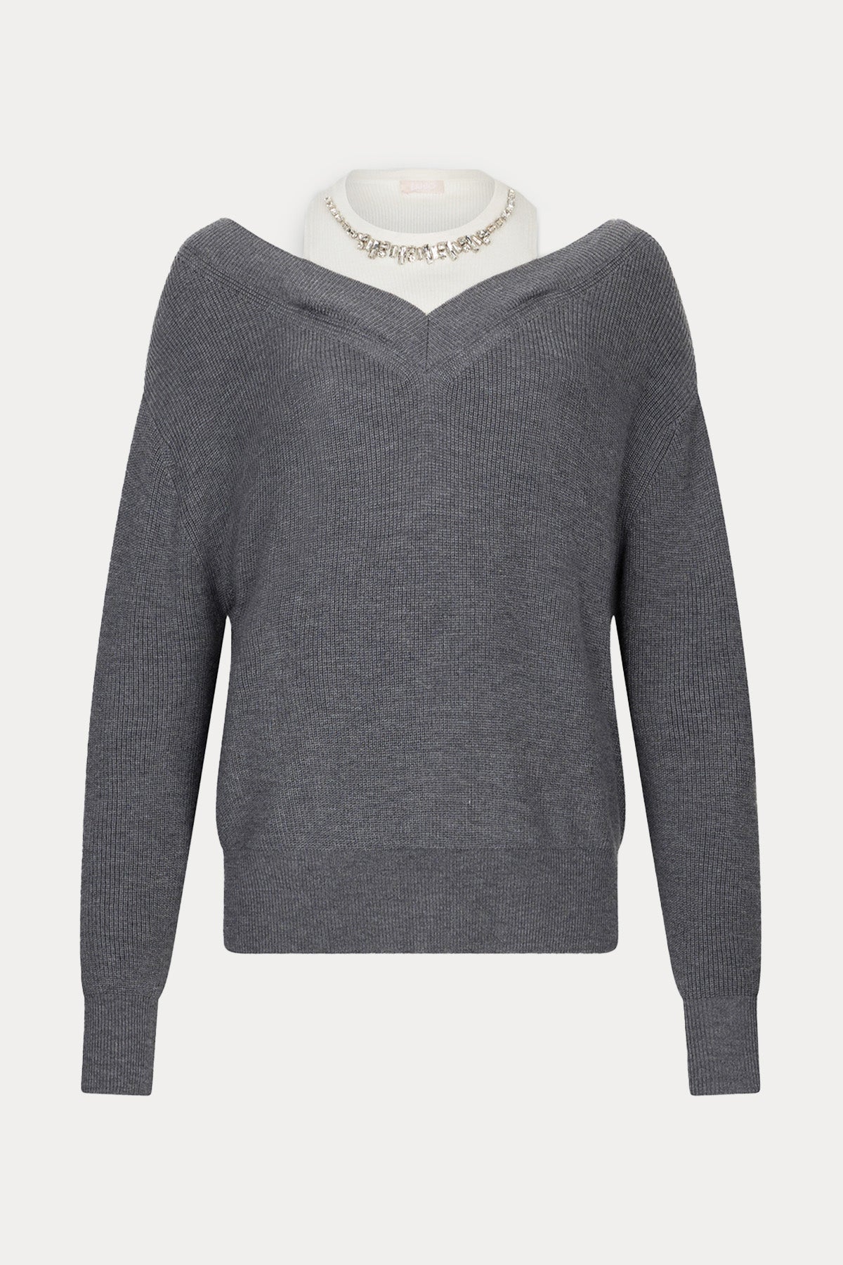 Liu Jo Relaxed Fit İnce Örgü Yün Triko