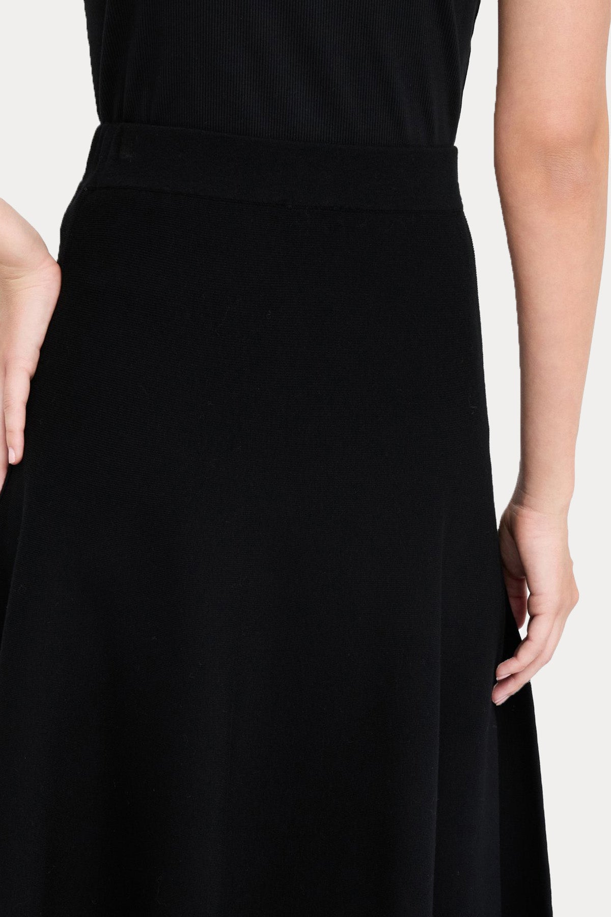 Liu Jo Beli Lastikli Örgü Kloş Midi Etek