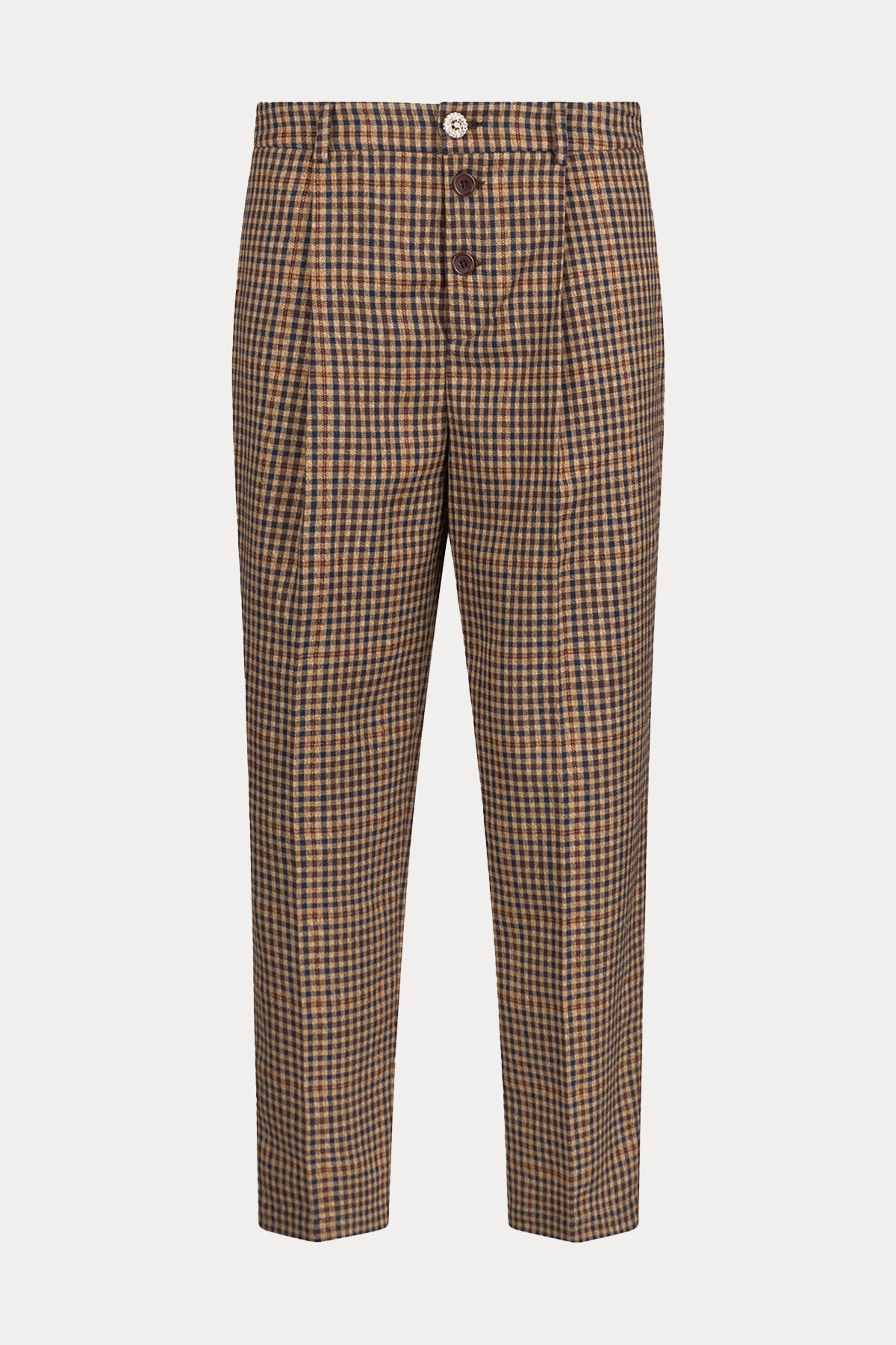 Liu Jo Ekose Desenli Tek Pile Yandan Cepli Pantolon