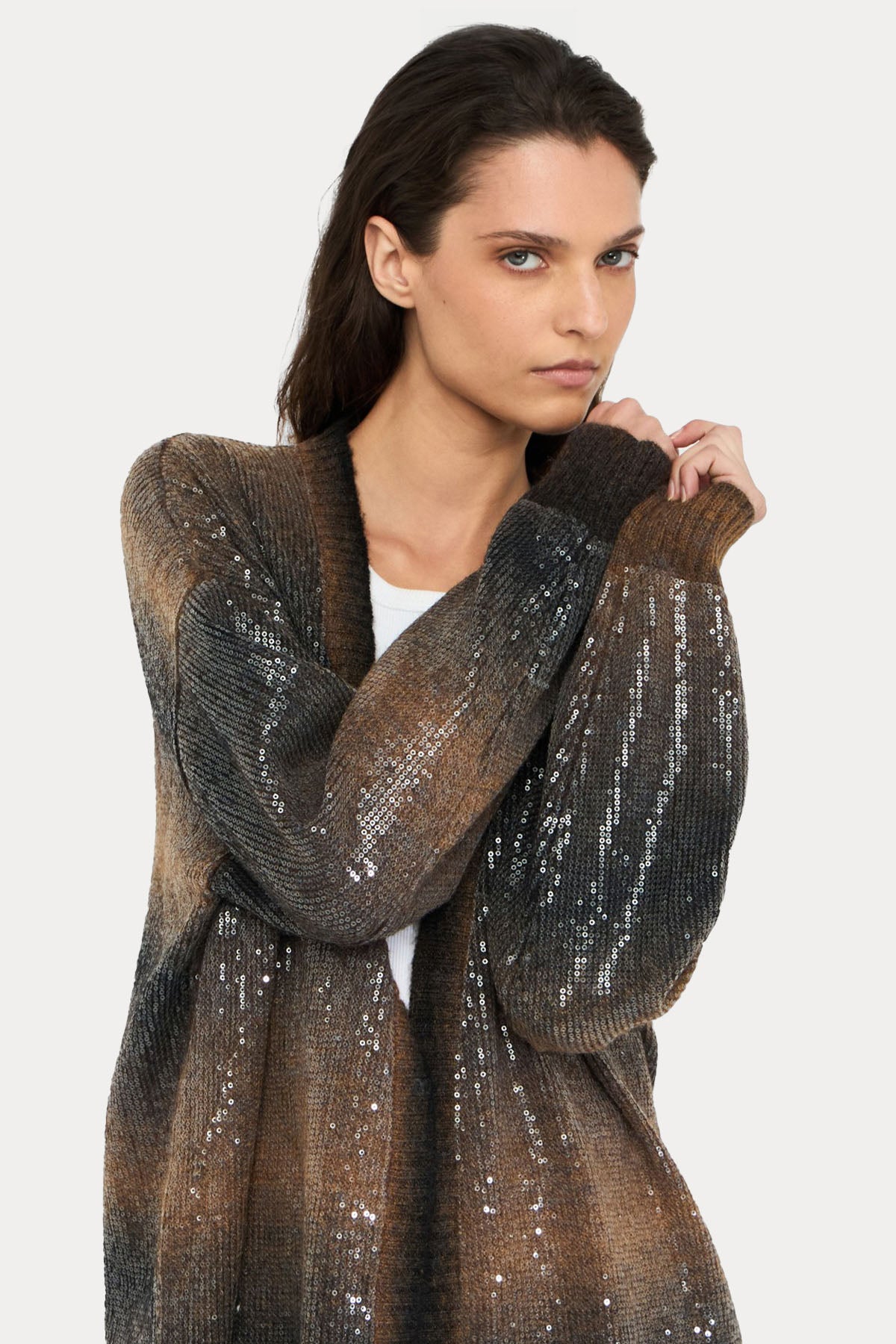 Liu Jo İnce Örgü Yün Triko Ceket