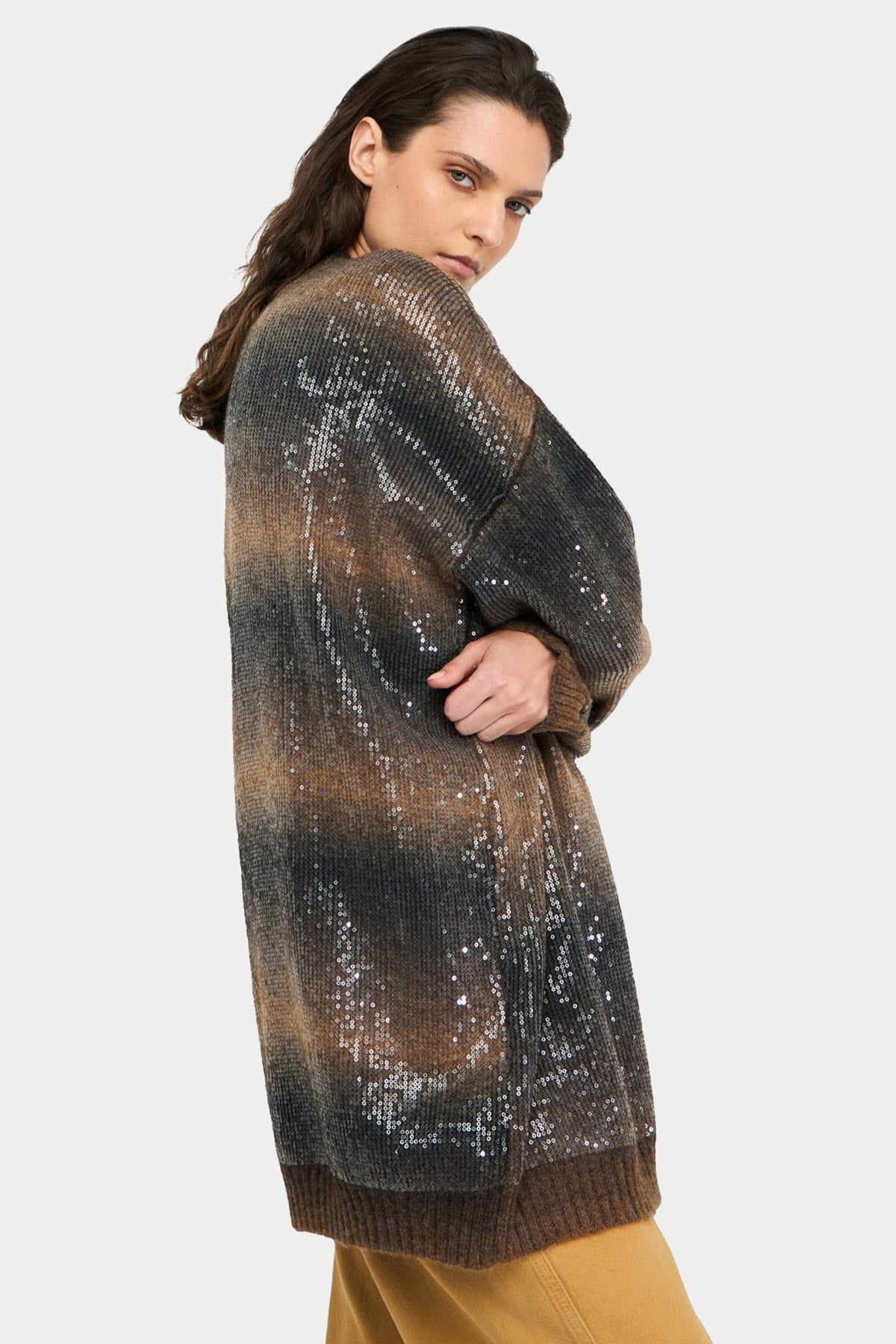 Liu Jo İnce Örgü Yün Triko Ceket