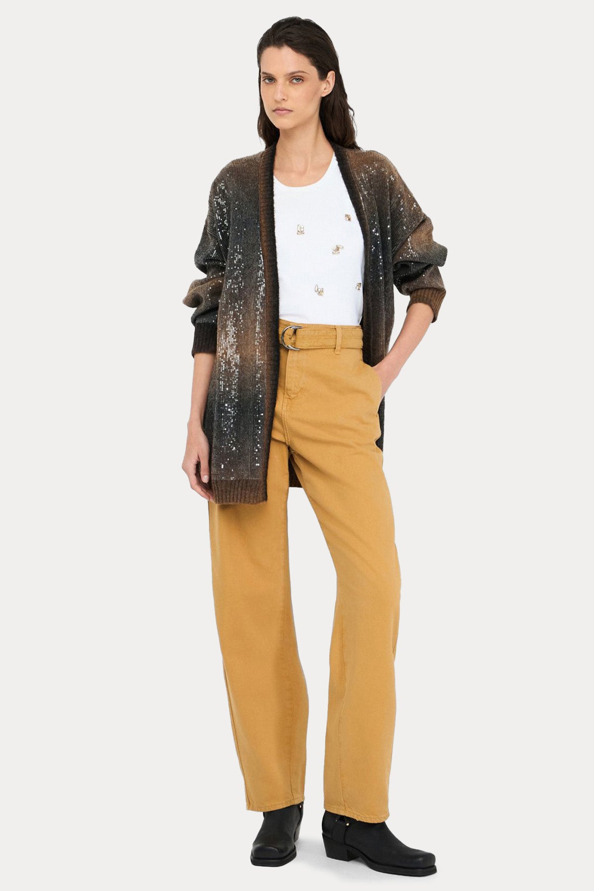 Liu Jo İnce Örgü Yün Triko Ceket