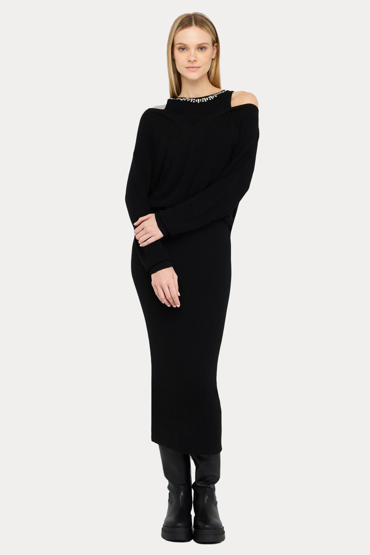 Liu Jo Örgü Midi Triko Elbise