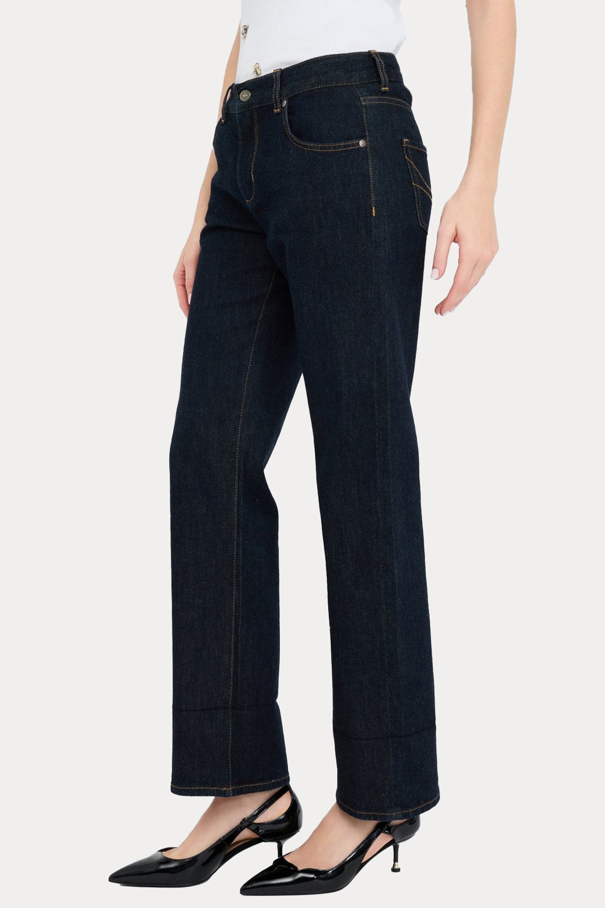 Liu Jo Straight Fit Yıkamalı Jeans