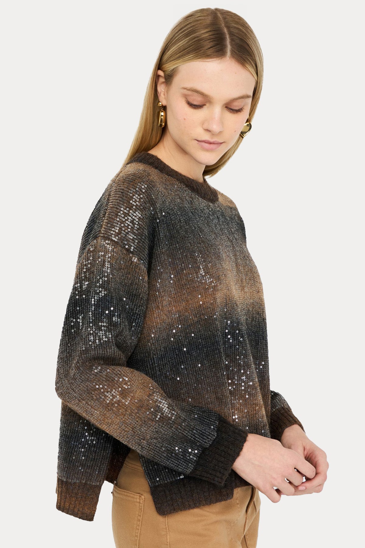 Liu Jo Comfort Fit Payetli Örgü Yün Triko